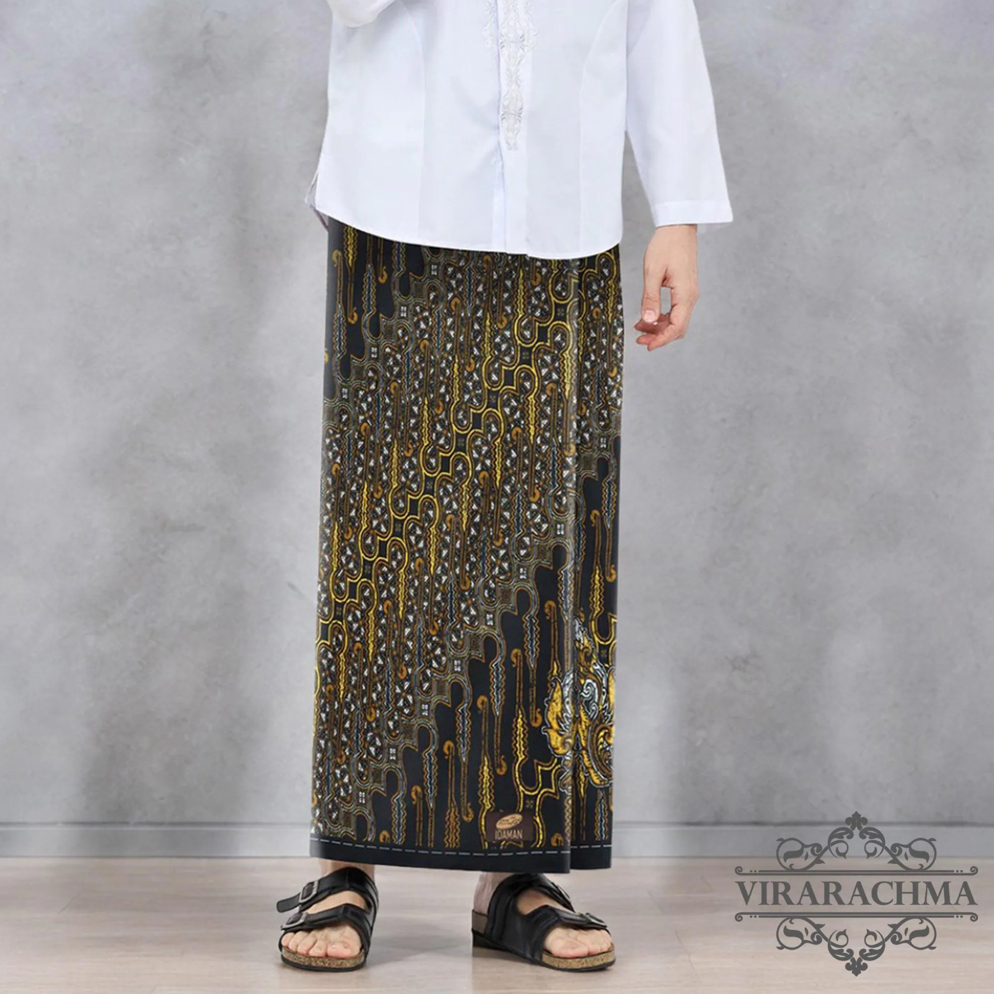 Batik Fabric Sarong – Traditional Ethnic Pattern, Adult Men's Prayer Sarong, Batik Sarong, Traditional Batik