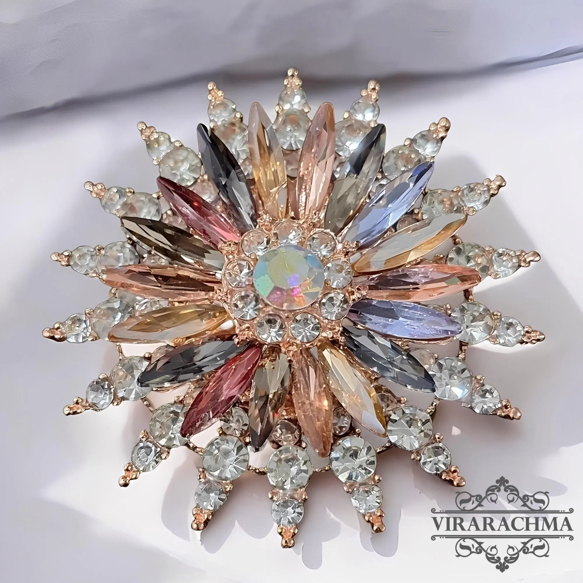 Beautiful Pearl Brooch – Fashion Accessories for Muslim Women, Kebaya Brooch, Bros Kebaya, Traditional Brooch, Ethnic Brooch, Vintage Brooch