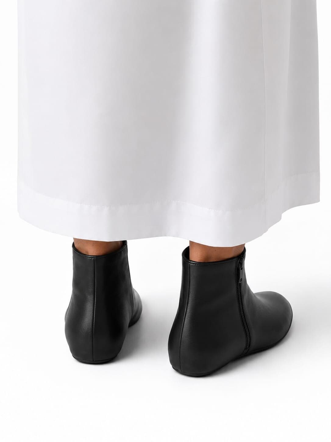 1 pair of Unisex 100% Leather Socks Zipper Muslim Prayer Islamic Mosque Khuff Turkish - image 4
