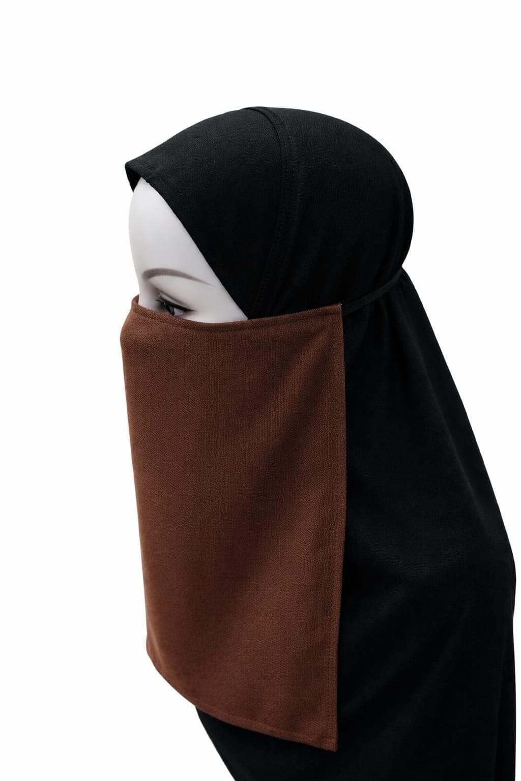 Fabrics Elastic Half Niqab Veil Burka soft and comfortable, different colors - image 3