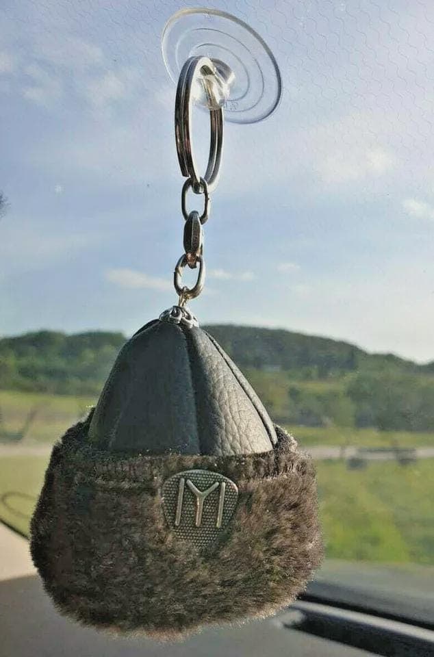Iyi Kayi Tribe Ertugrul & Usman Hat Key Ring Car Hanger Leather and Fur - image 4