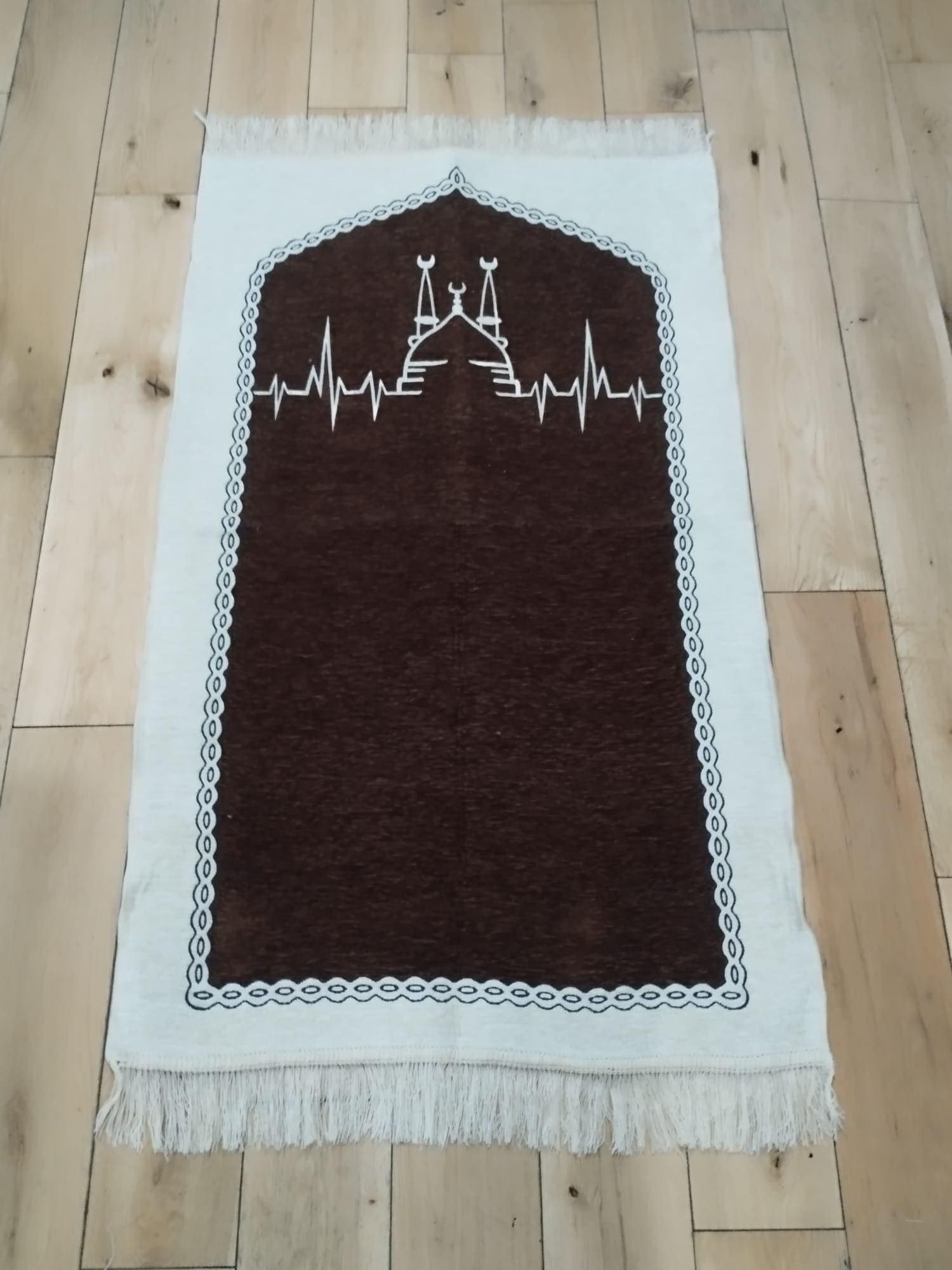 Velvet Islamic Prayer Mat Double Face, Rug, Janamaz, Salat, different sizes - image 4