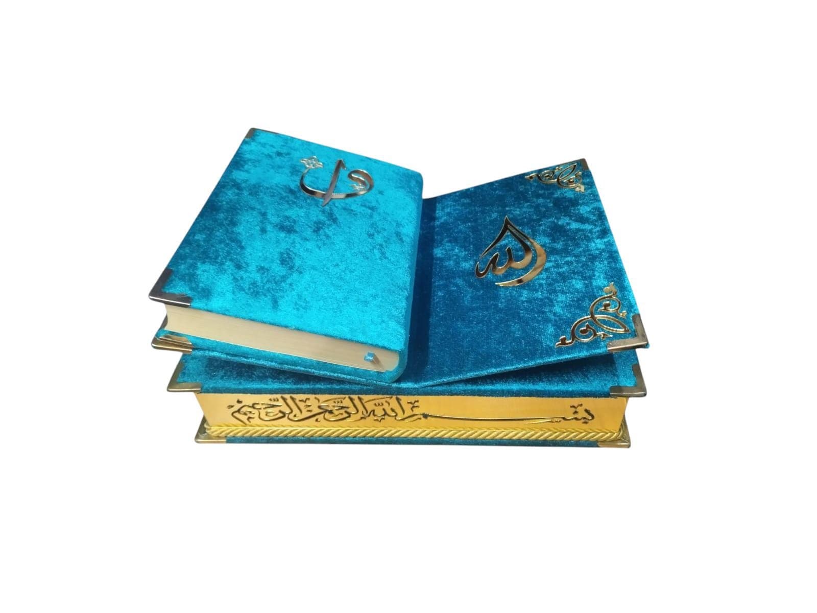 Eid Gift Box Velvet with full Qur'an, Pakistani/Indian script, Raheel, different sizes - image 4