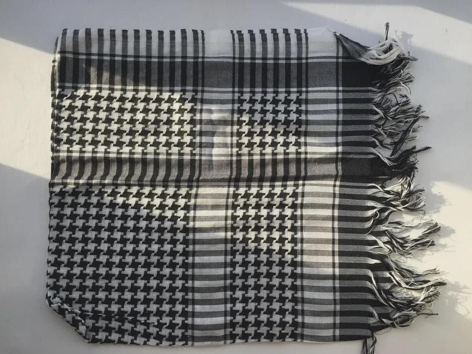 Palestinian Arab Scarf Yasser Arafat Shemagh Saudi Men Head Cover Ghutrah - image 4