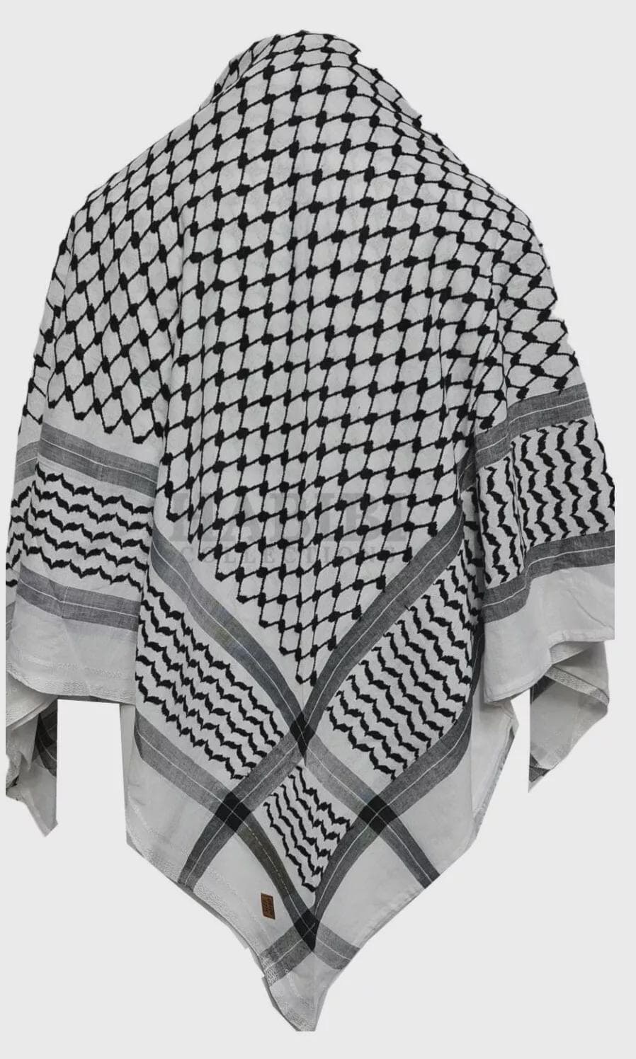 Palestinian Arab Scarf Yasser Arafat Shemagh Saudi Men Head Cover Ghutrah - image 3