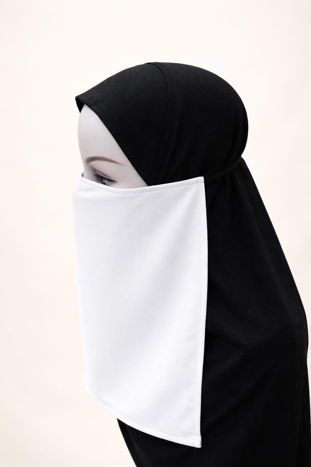 Fabrics Elastic Half Niqab Veil Burka soft and comfortable, different colors - image 5