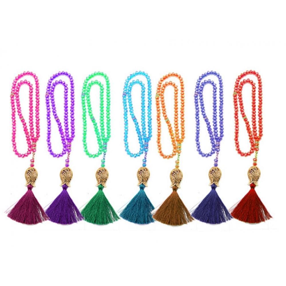 Set of 2 Metallic Plastic Tasbeeh Prayer Beads - Islamic Gift - image 3