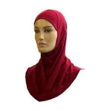 2 pieces Cotton (Spandex) Yusra (Amira) hijab plain, different sizes/colours - image 3