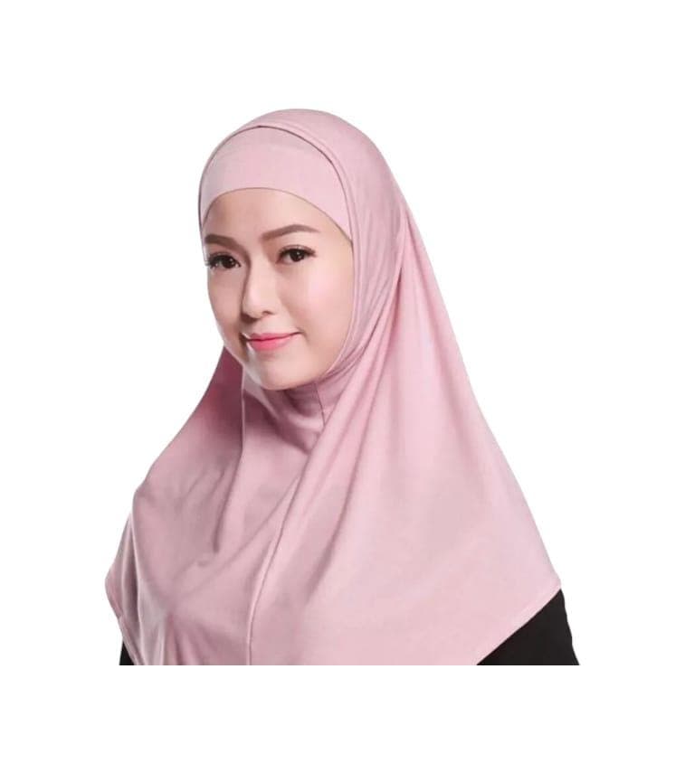 2 pieces Cotton (Spandex) Yusra (Amira) hijab plain, different sizes/colours