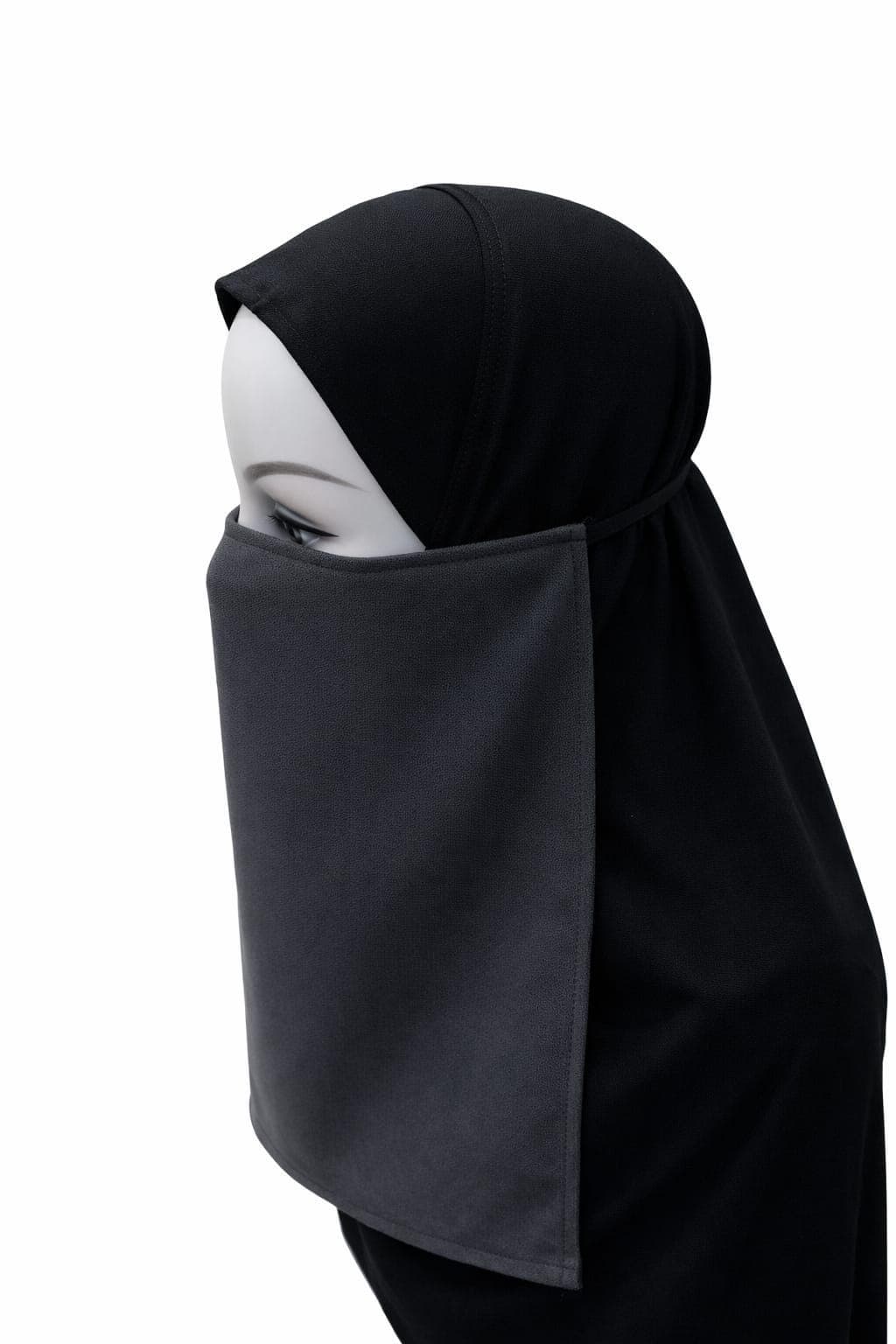 Fabrics Elastic Half Niqab Veil Burka soft and comfortable, different colors - image 4