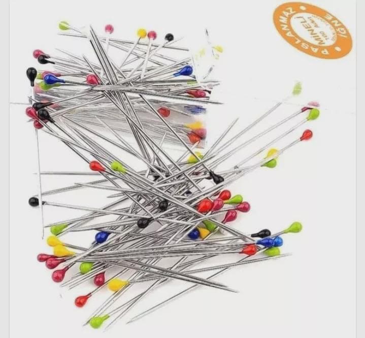 2 boxes (200 Scarf Pins) 3cm long, For Shawl Hijab, Different colors - image 4