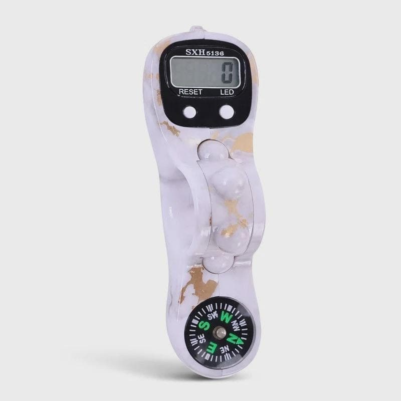 2Pcs Digital Finger Tasbeeh Counter W Qibla Compass & Led, Islamic Prayer Clicker - image 3