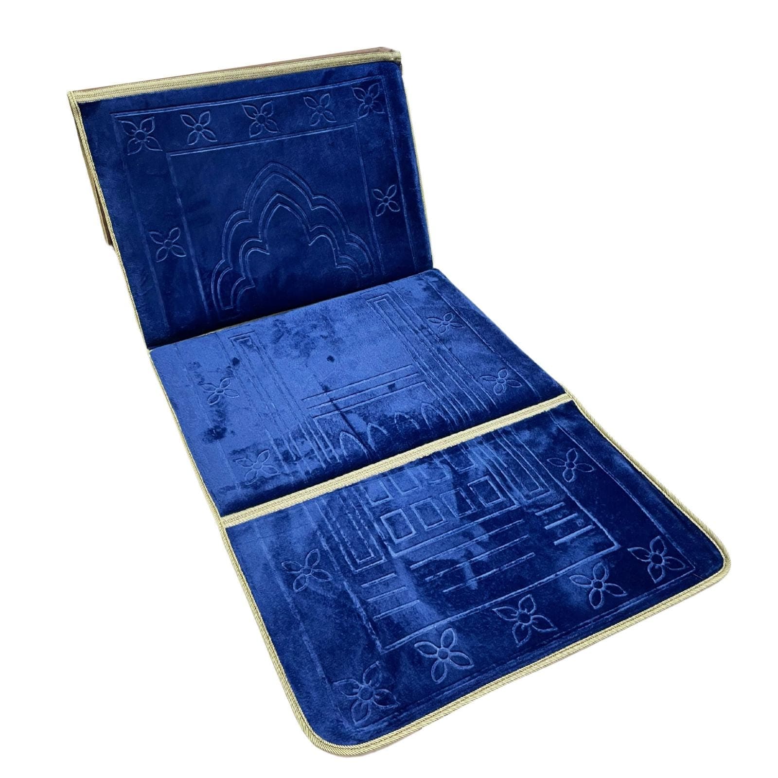 Quality thick large Prayer Mat rugs, back rest picnic seat foldable in a bag - image 5