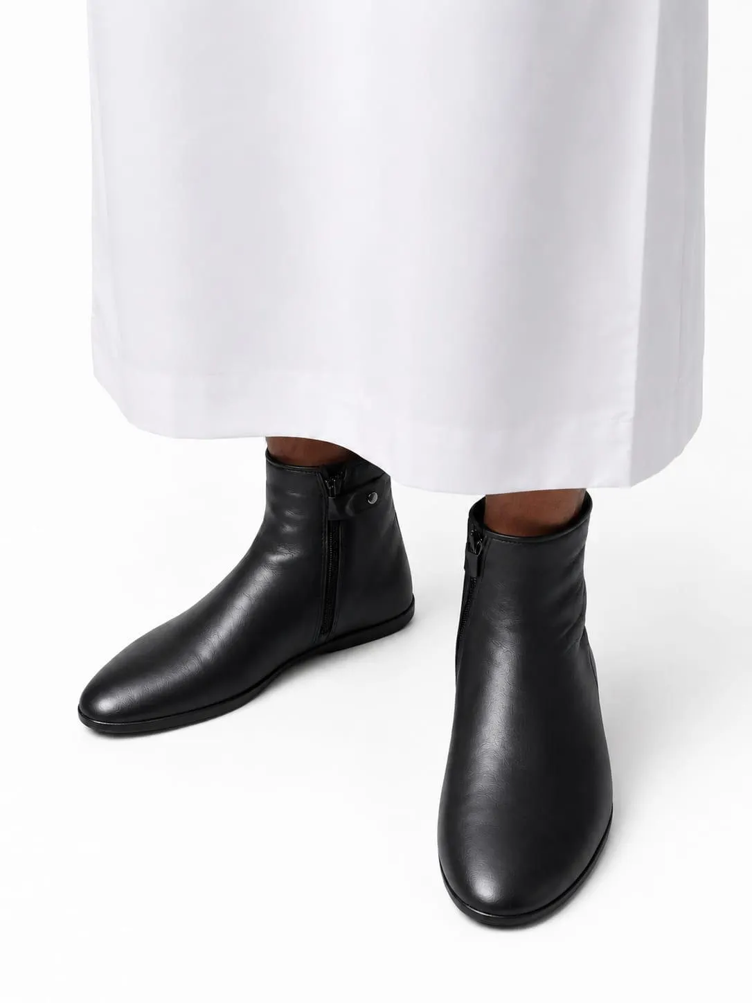 1 pair of Unisex 100% Leather Socks Zipper Muslim Prayer Islamic Mosque Khuff Turkish - image 5