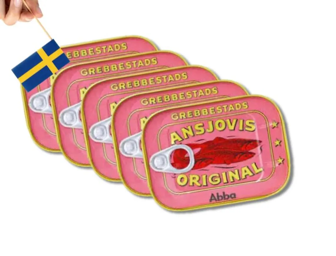 Grebbestads Ansjovis: Swedish Anchovy Delicacy - Abba Original (125g/4.4oz)