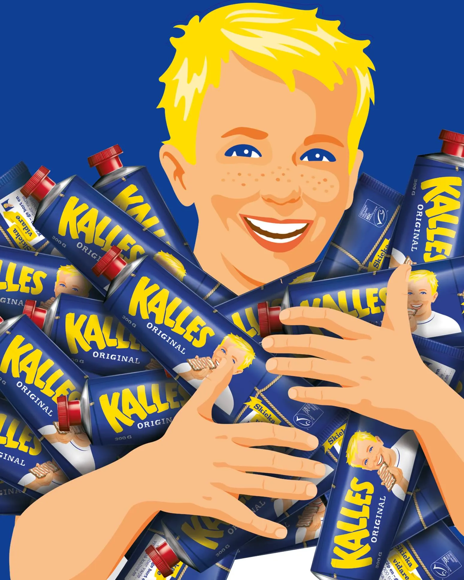Kalles Guld Smoked Cod Roe Caviar: Swedish Gourmet Spread (6/12/24 Tubes, 250g/8.8oz.) kalles caviar kalle caviar - image 4