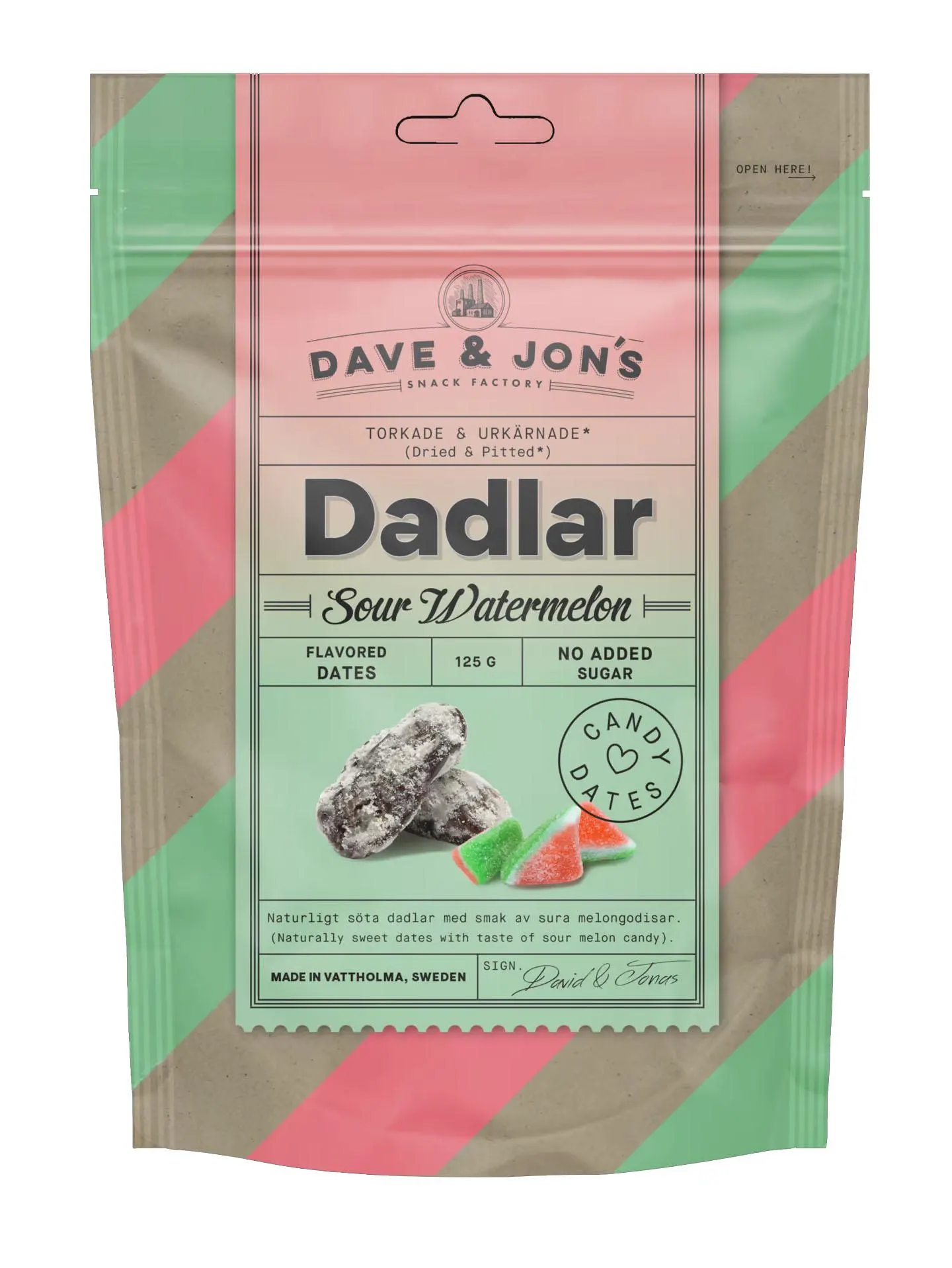 Sour Watermelon Dates: Vegan Swedish Candy Snack - Dave & Jon's - image 3