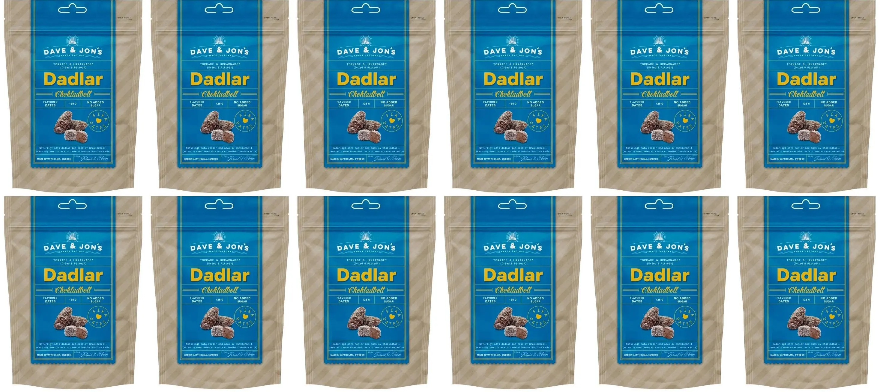 Dave & Jons Dadlar Chokladboll - Dates with the taste of Swedish Chocolate Balls (125g / 4.40oz) FASTEST SHIPPING! - image 2