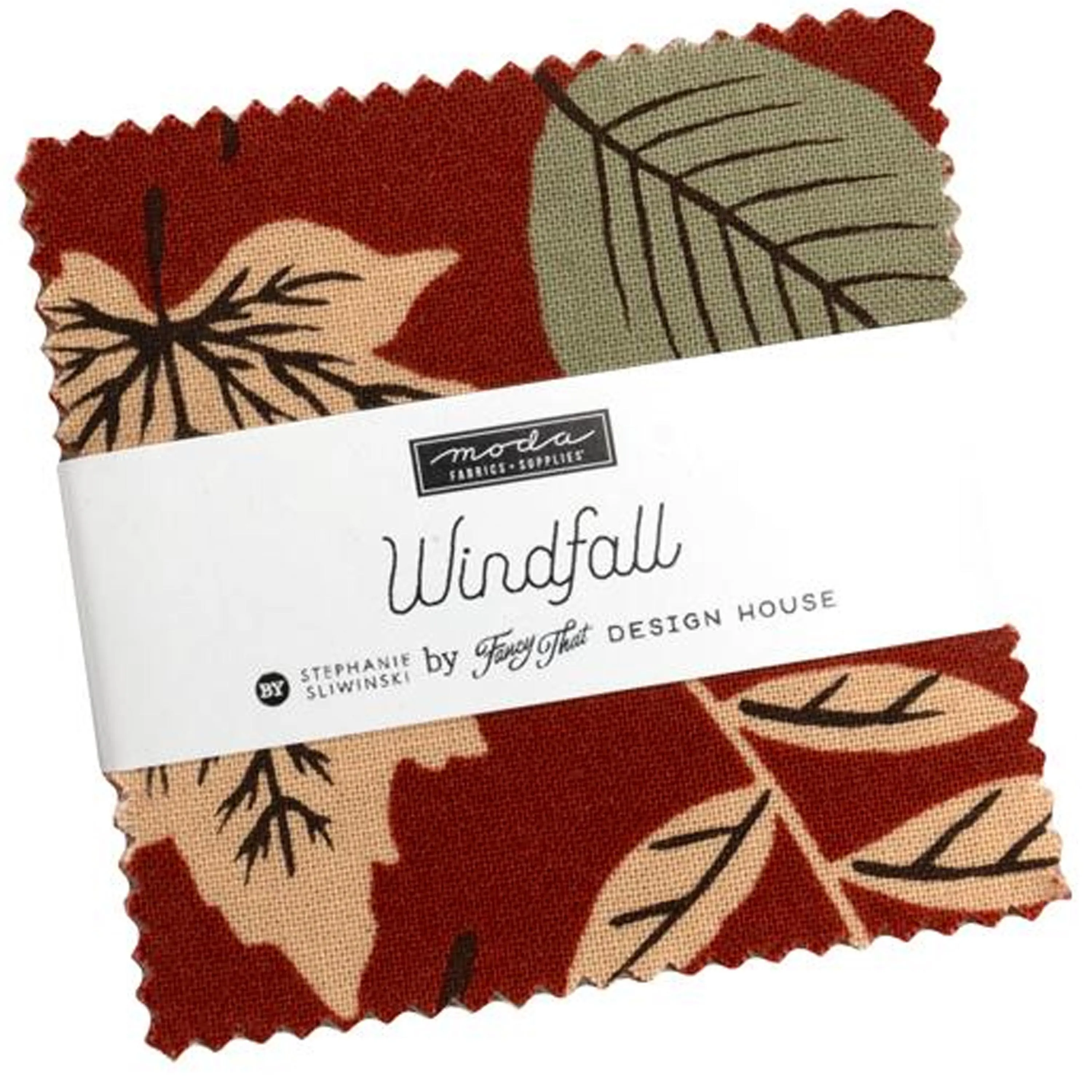 Windfall Mini 2.5" Charm Pack by Fancy That Design House for Moda Fabrics 45650MC 42 2.5" Fabric Squares