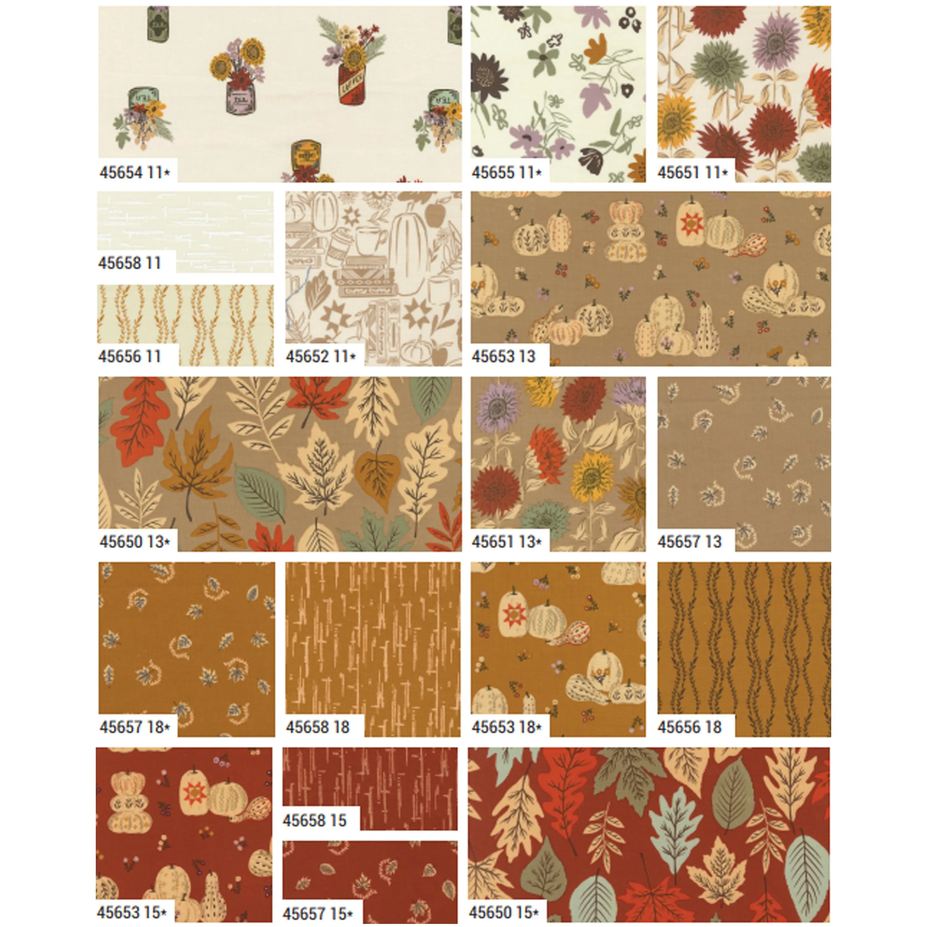 Windfall Mini 2.5" Charm Pack by Fancy That Design House for Moda Fabrics 45650MC 42 2.5" Fabric Squares - image 3