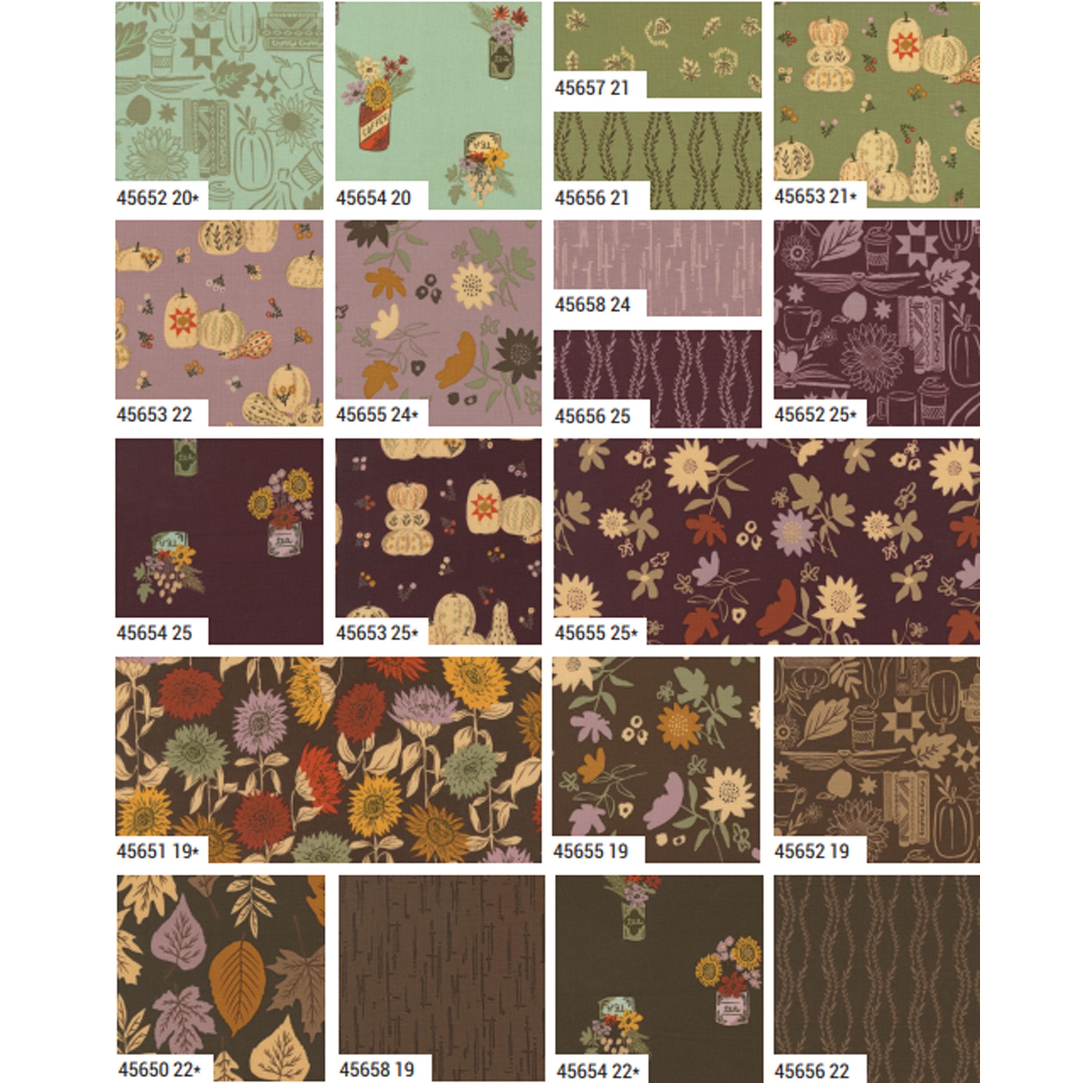 Windfall Mini 2.5" Charm Pack by Fancy That Design House for Moda Fabrics 45650MC 42 2.5" Fabric Squares - image 4
