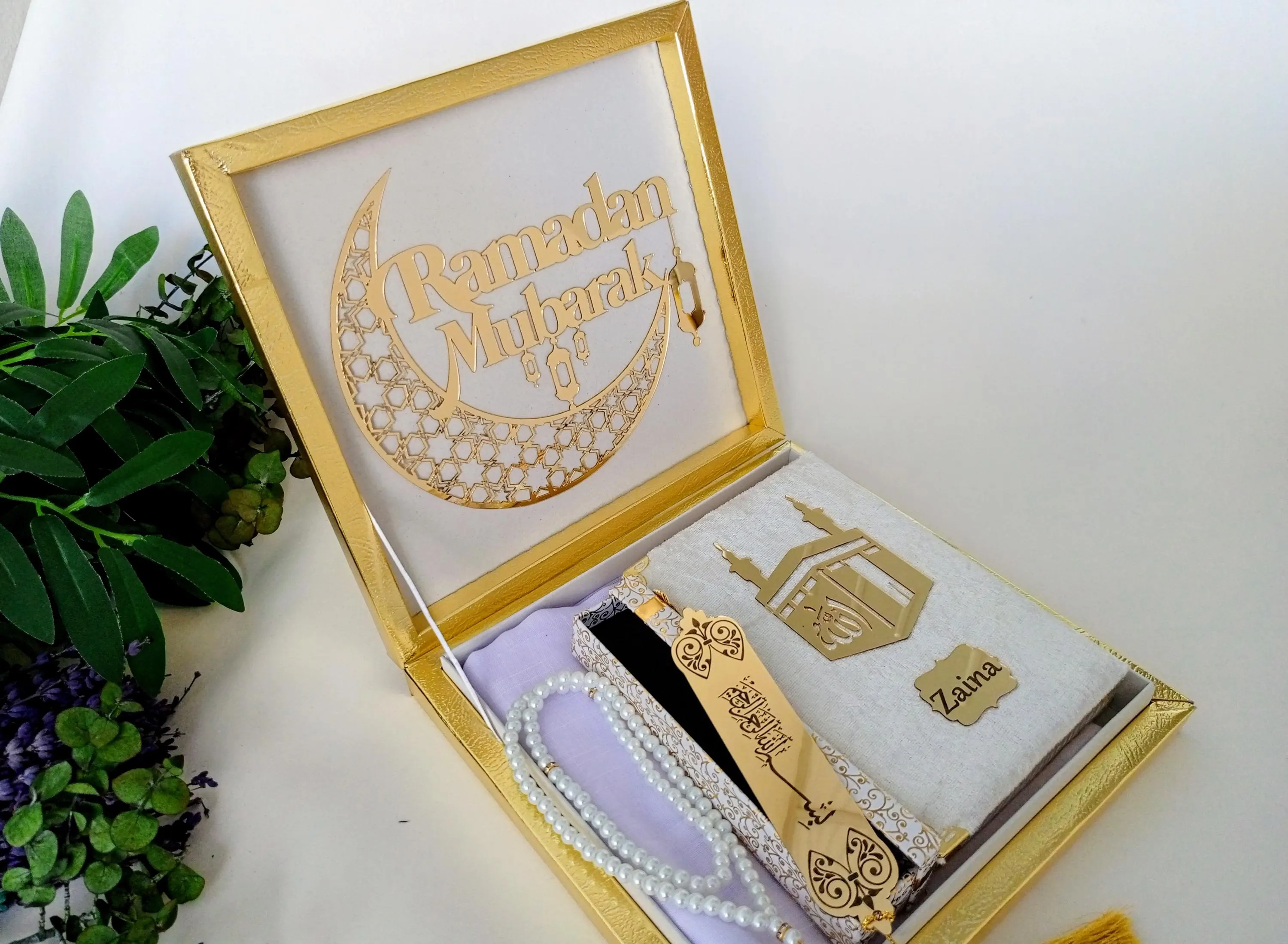 Ramadan gift set| Pearl Tasbeeh | Prayer Mat | Eid Favor | Wedding Favors | Baby Shower Favor | Graduation Favor | Muslim Favor - image 4