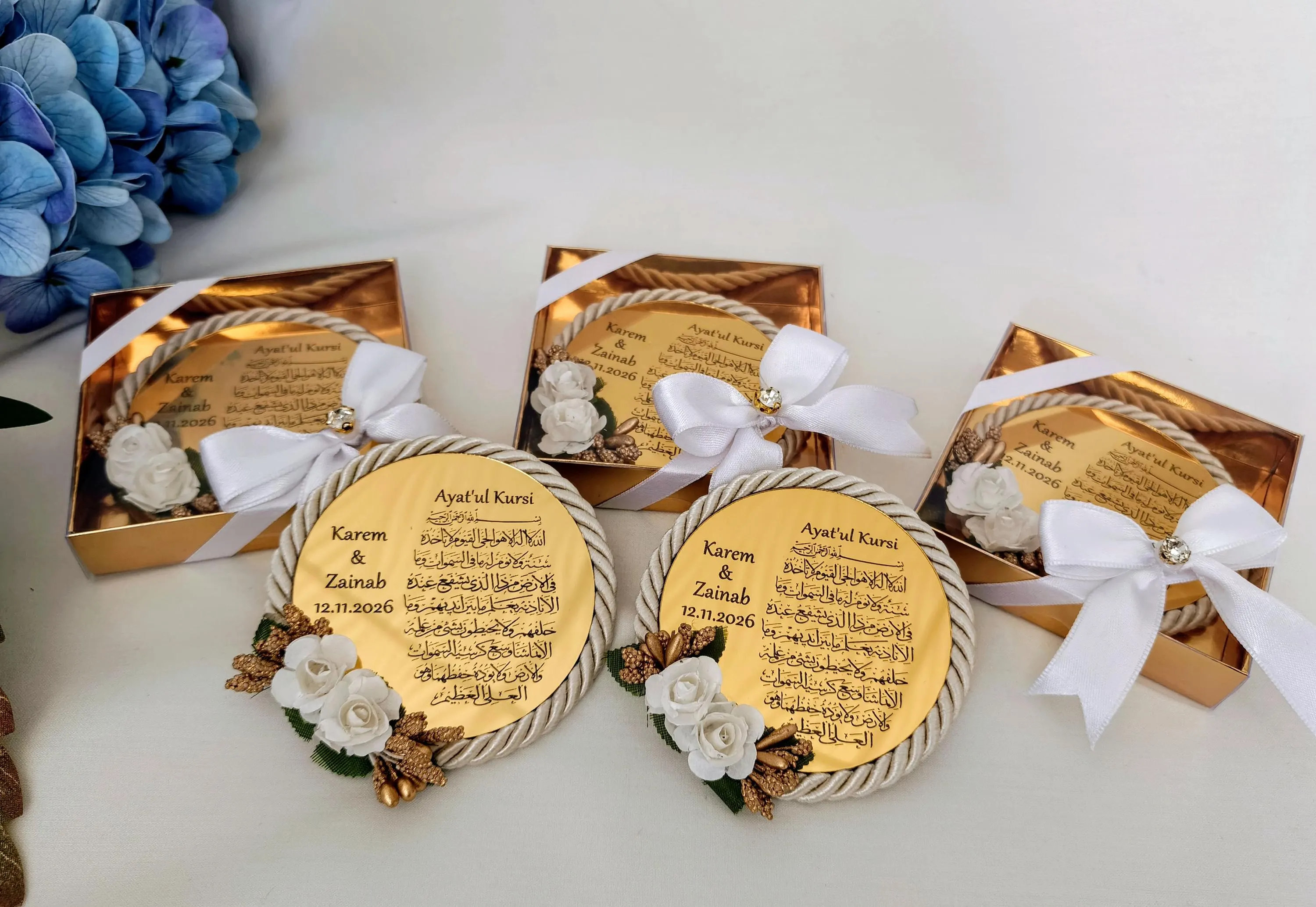 Ayatal kursi Favors | wedding favors | Islamic baby shower | Nikkah favor | Muslim baby shower, Personalized Ameen Favorr