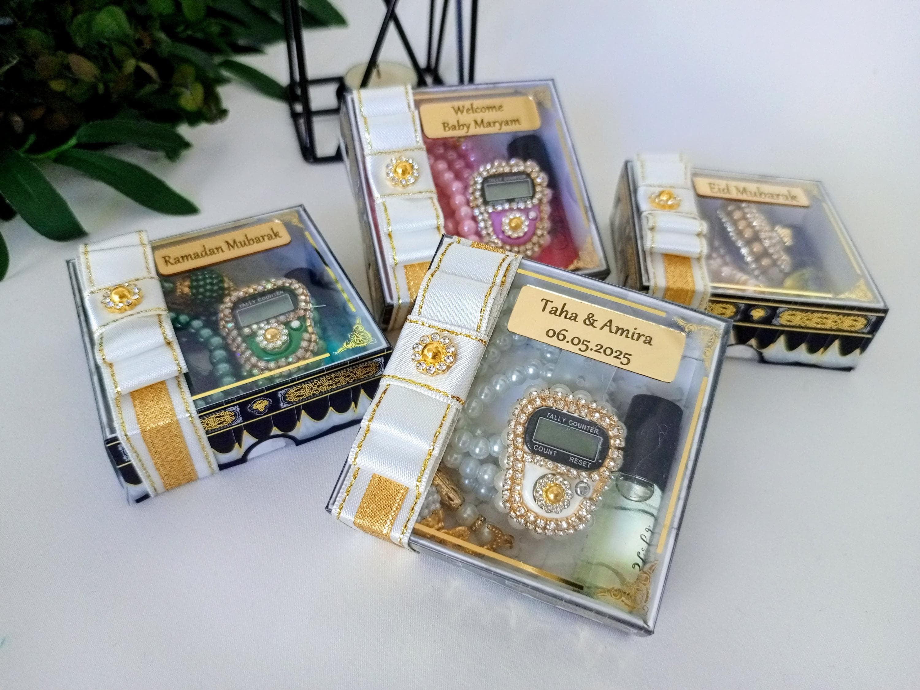 Pearl Tasbeeh Decorated Box Gift Set | Eid Favor | Wedding Favors | Baby Shower Favor | Graduation Favor | Muslim Favor - image 4
