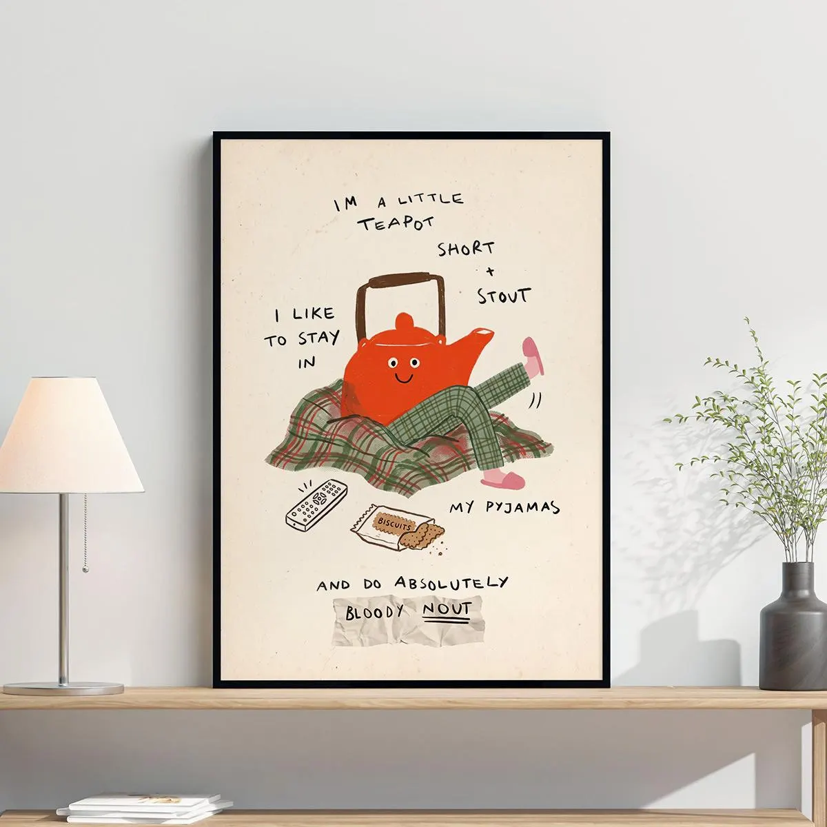 Cute Teapot Wall Art, Tea Lover Print, Cozy Kitchen Decor, Whimsical Tea Poster, Cottagecore Kitchen Art, Tea Time Gift - image 3