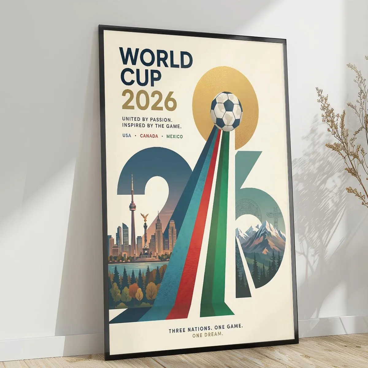 World Cup 2026 Soccer Poster Matte Vertical Poster, USA Canada Mexico, Football Wall Art, Home Decor - image 5