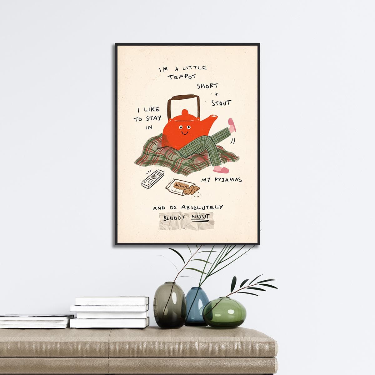 Cute Teapot Wall Art, Tea Lover Print, Cozy Kitchen Decor, Whimsical Tea Poster, Cottagecore Kitchen Art, Tea Time Gift - image 5