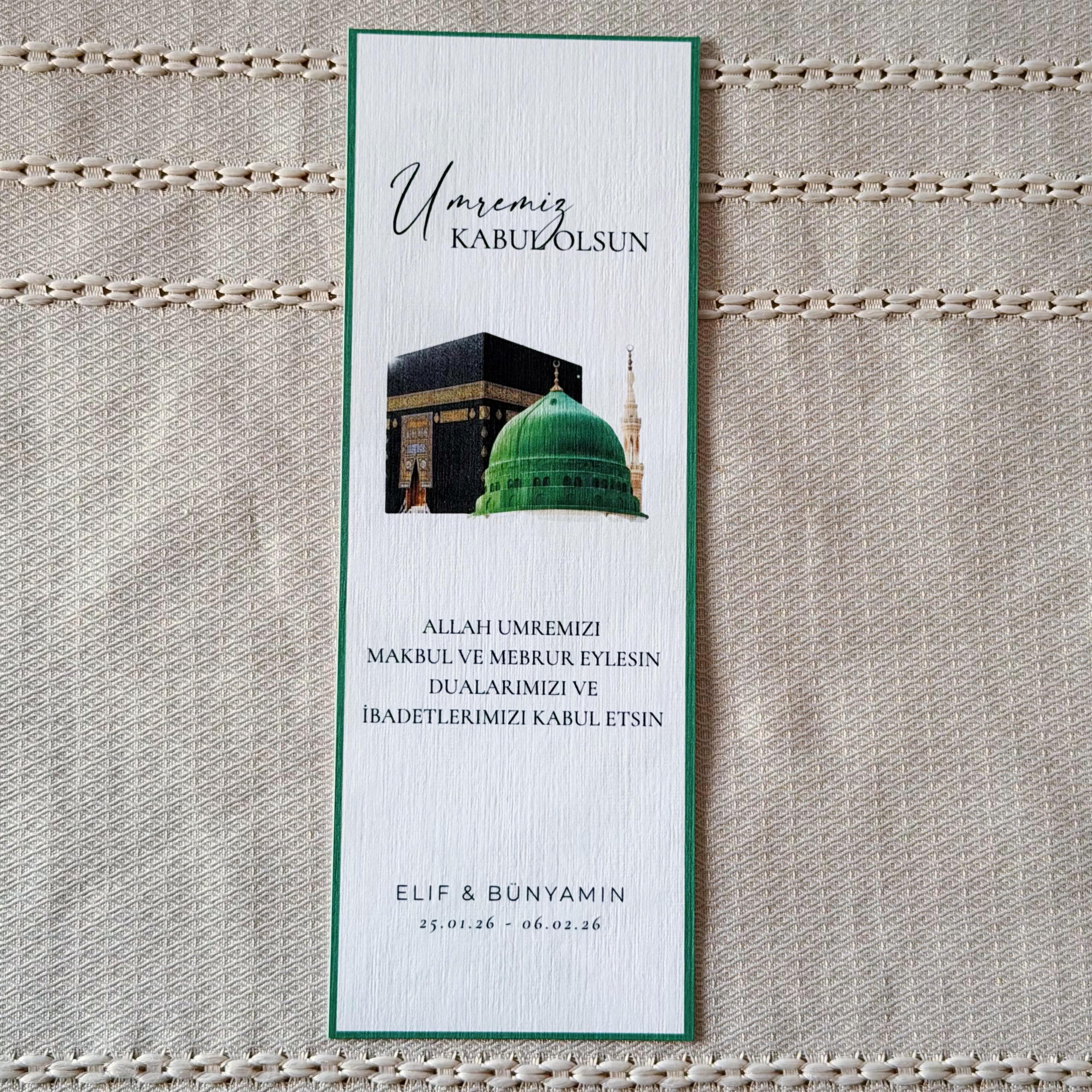 Umrah Mubarak Tischkarten Set | Elegante Tischdeko für Umre | Platzkarten | Islamische Tischkarte mit Duas & Segenswünschen | Umrah Geschenk - image 2