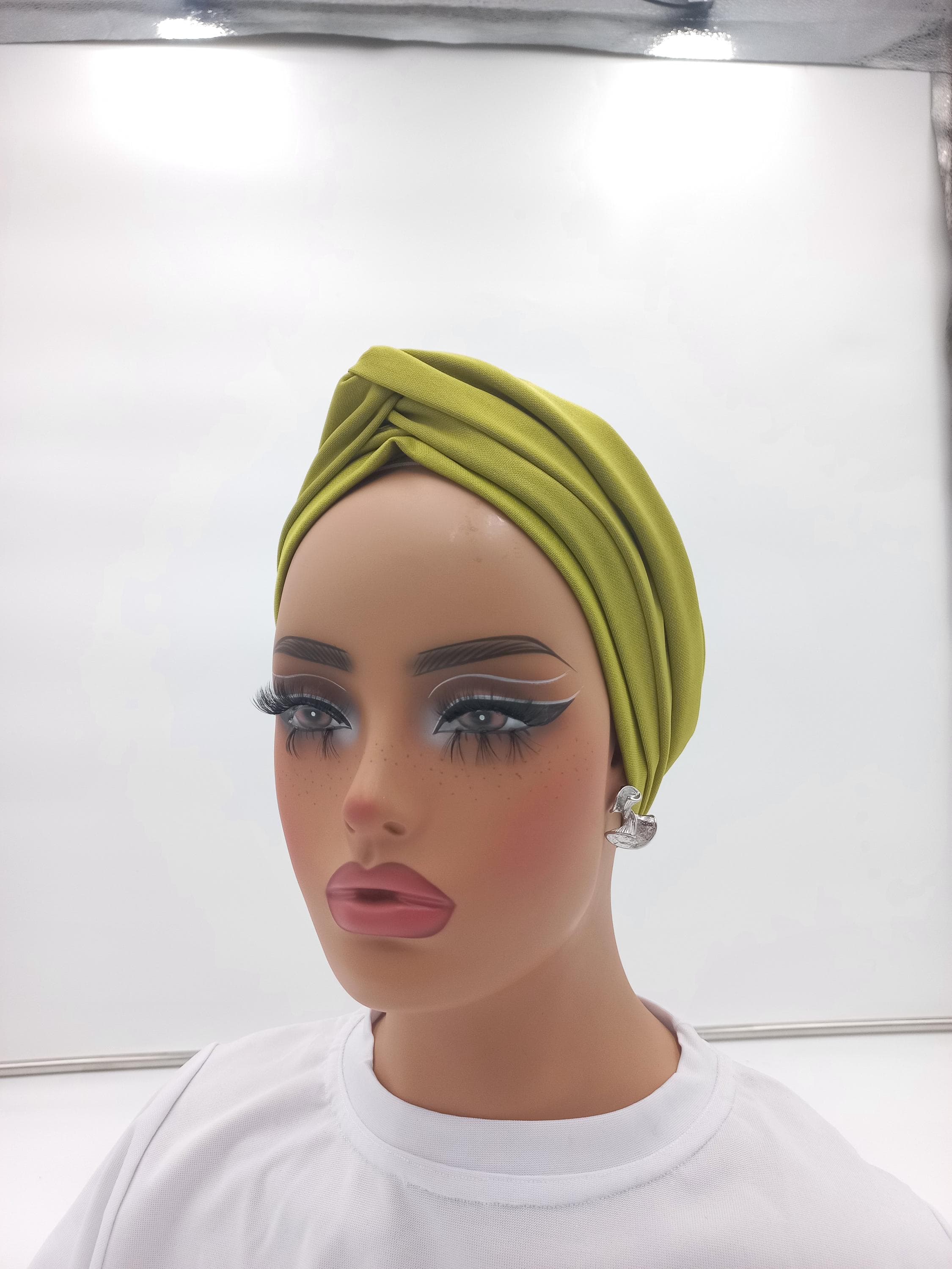 Stretchy Turban Head Wrap: Chemo Headwear, Modest Fashion, Comfortable Headband - image 5