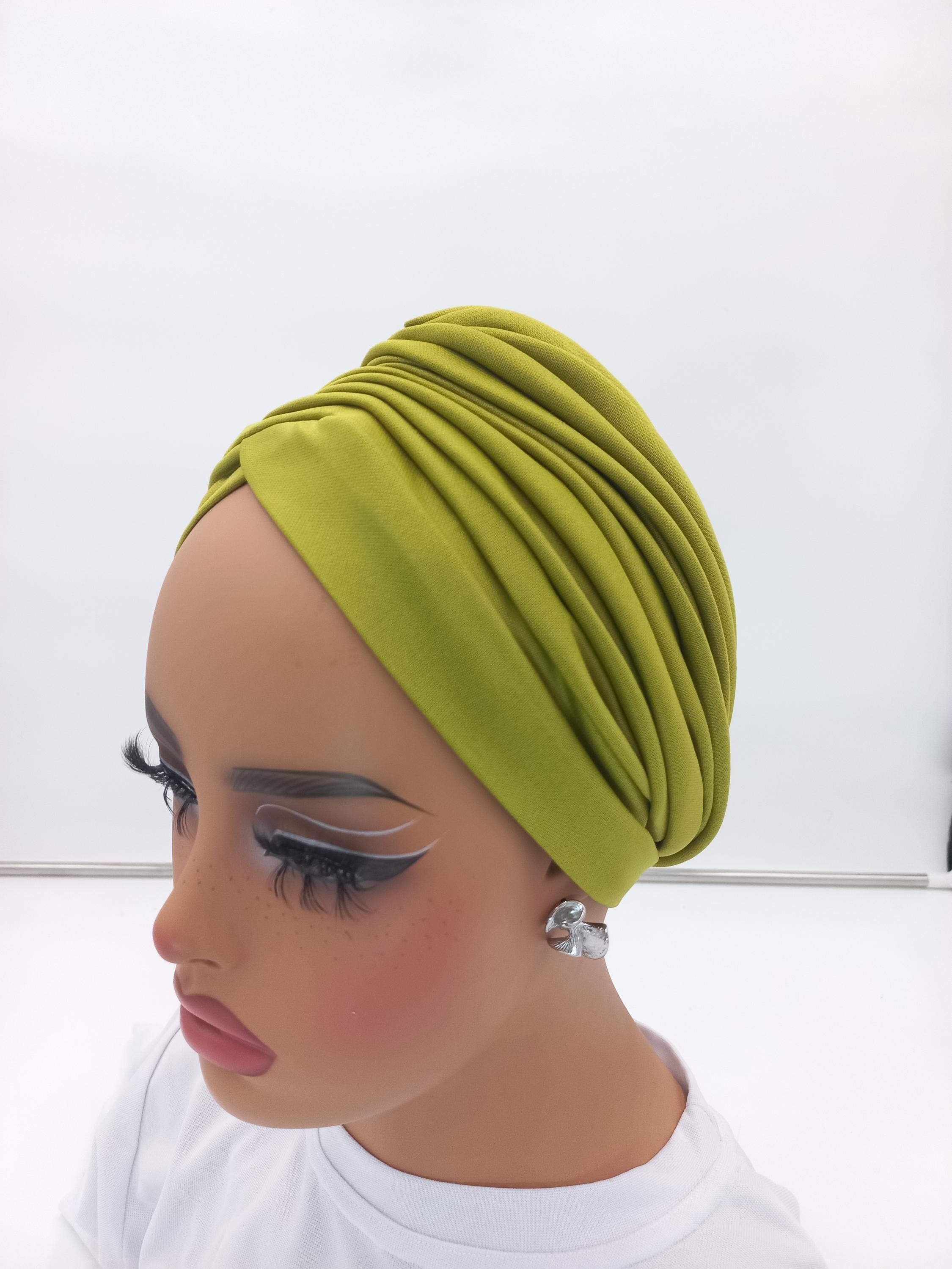 Elegant Pleated Turban Headwrap: Comfortable Chemo Headwear, Mother's day gift - image 5