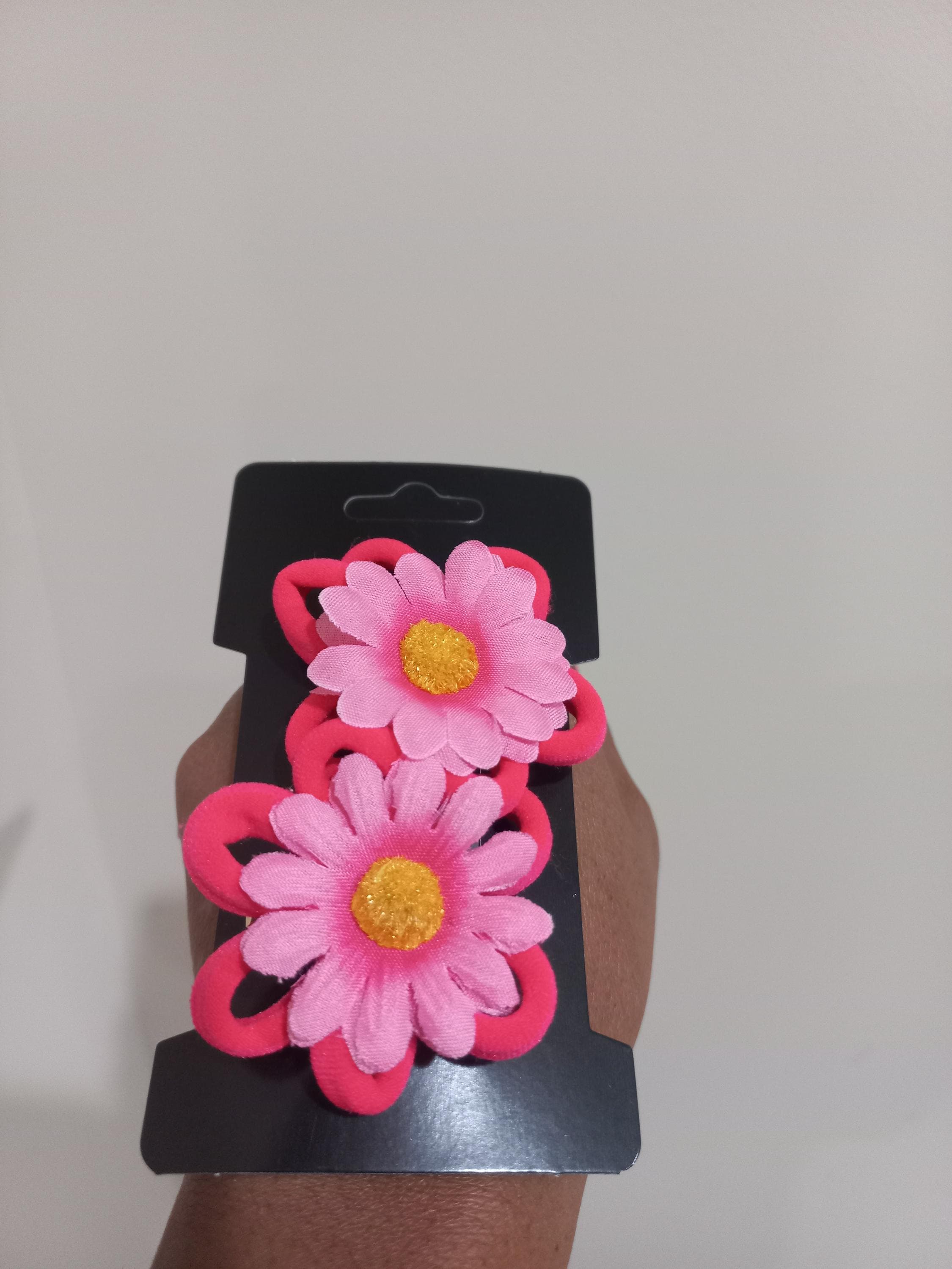 Daisy Hair Clips, Pink Flower Hairpins, Girl's Spring Accessory - image 4