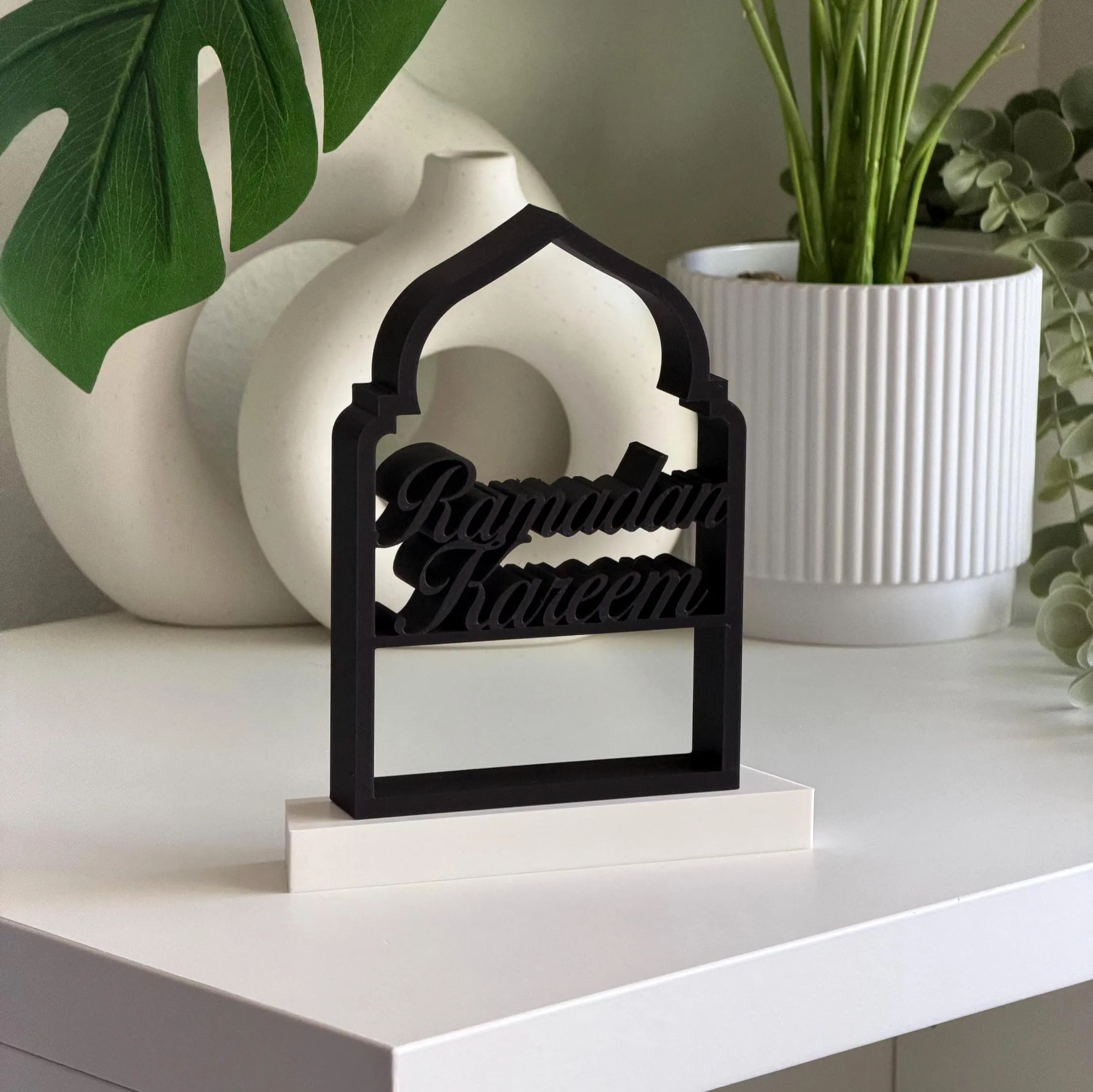 Ramadan Kareem 3D Printed Decorative Sign | Islamic Home Decor | Muslim Gift | Ramadan Mubarak Eid Decoration | Tabletop Ornament - image 5