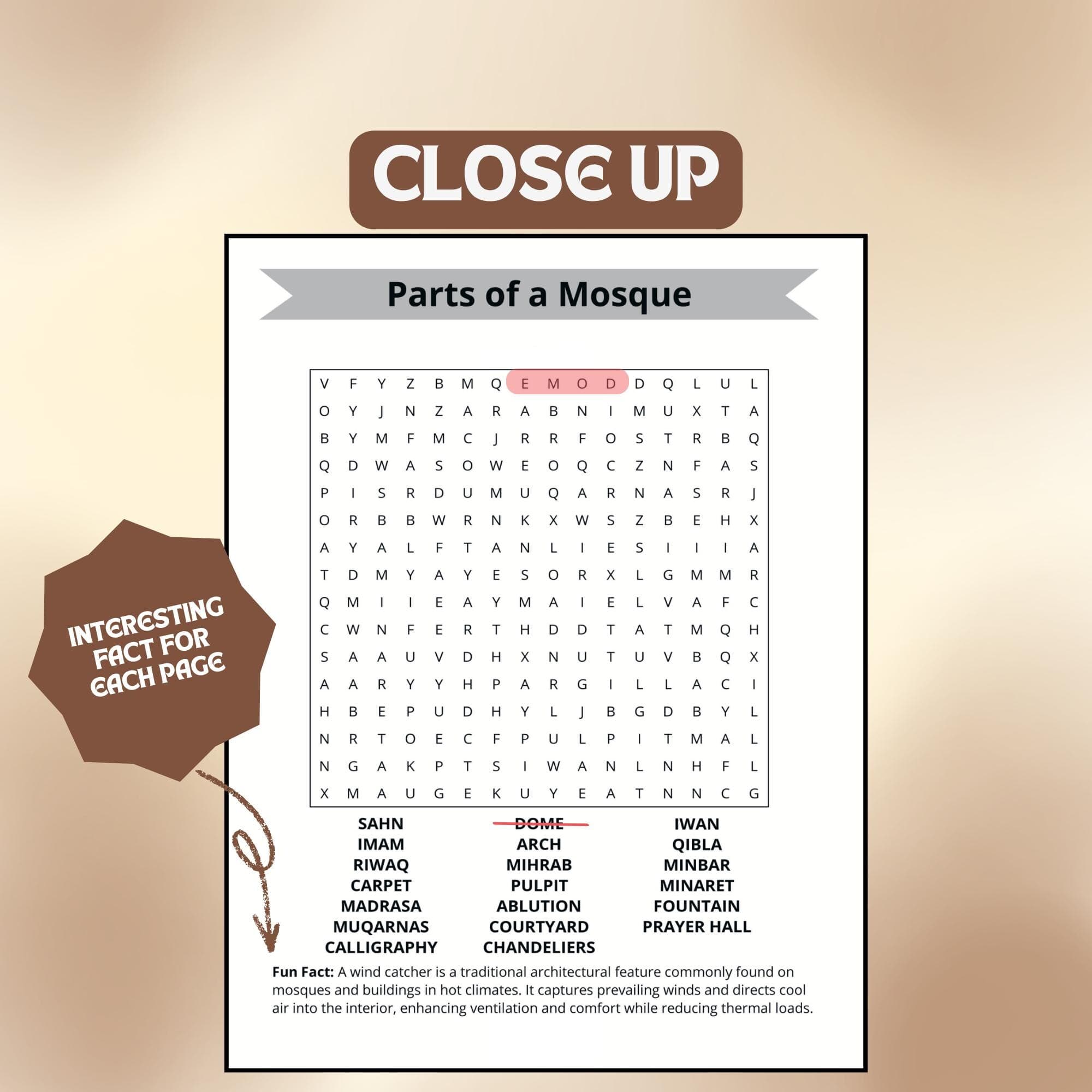 Islamic Word Search Bundle 3 | Ramadan Activity | Printable Islamic Puzzle for Kids & Adults | PDF - image 5