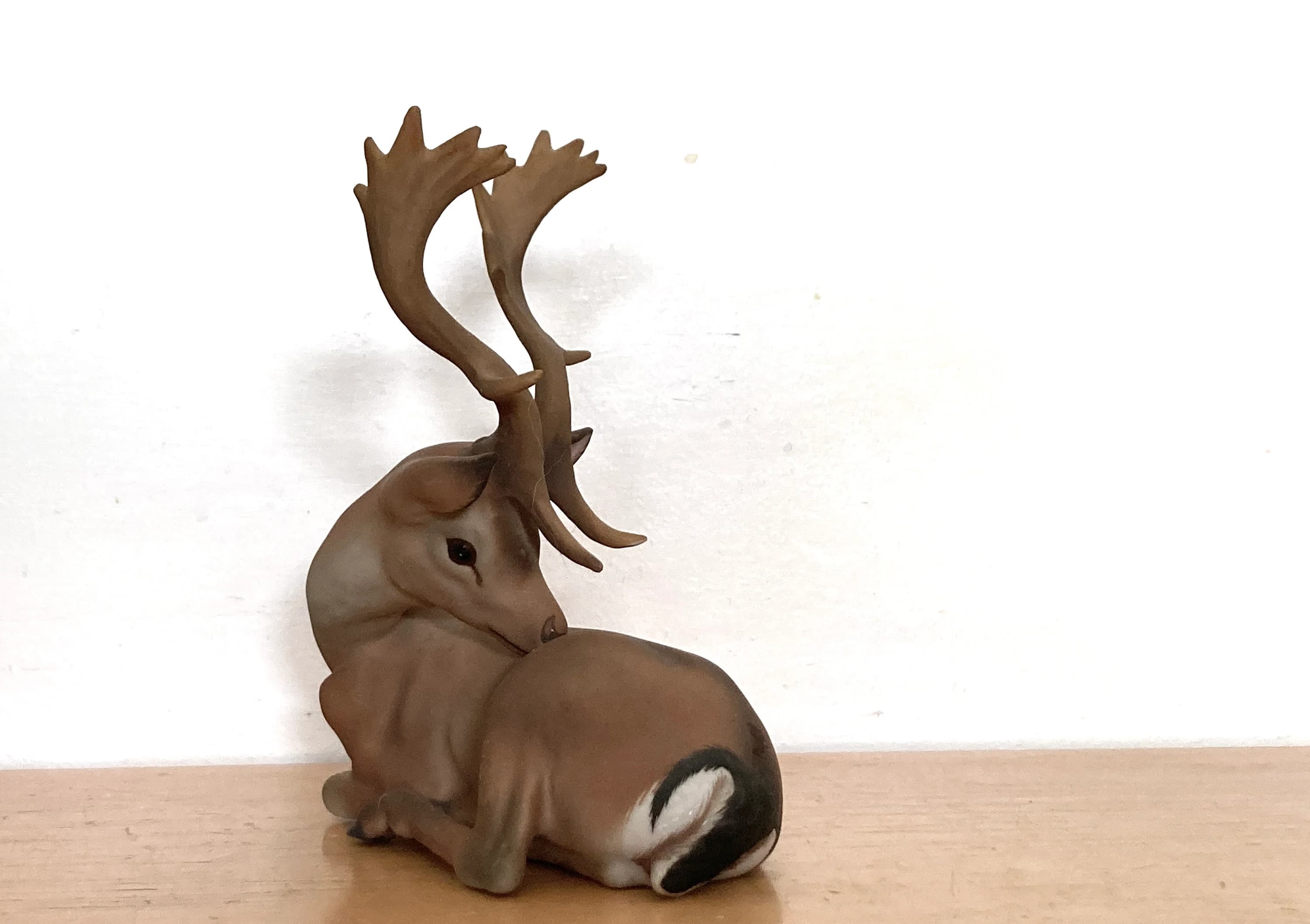 C. Martinu Buck Deer Statue Porcelain Spain 1960s - image 5