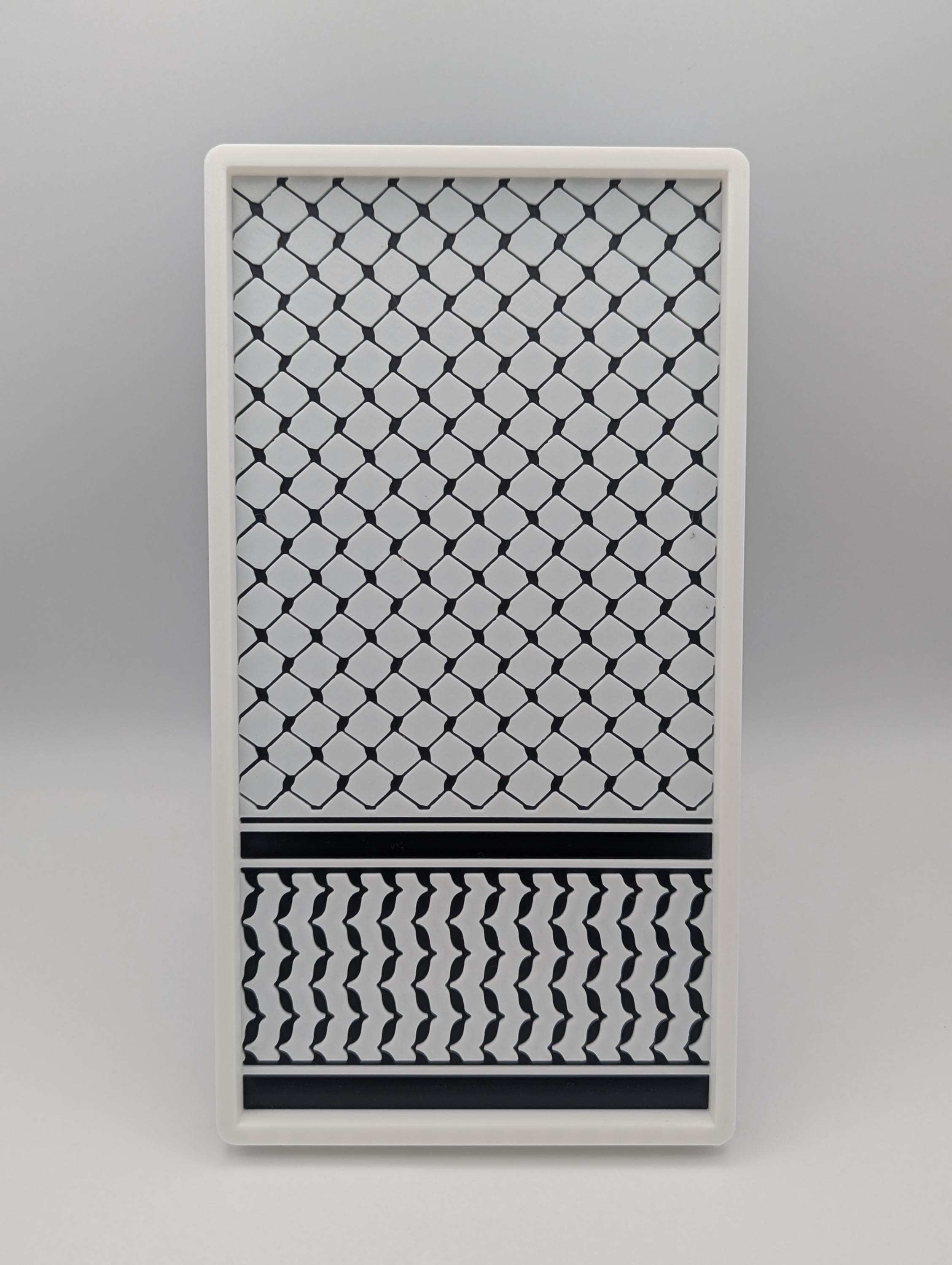 Keffiyeh Valet Tray | Modern Geometric Desk Organizer | Everyday Carry Tray | Unique Palestinian Design Gift - image 3