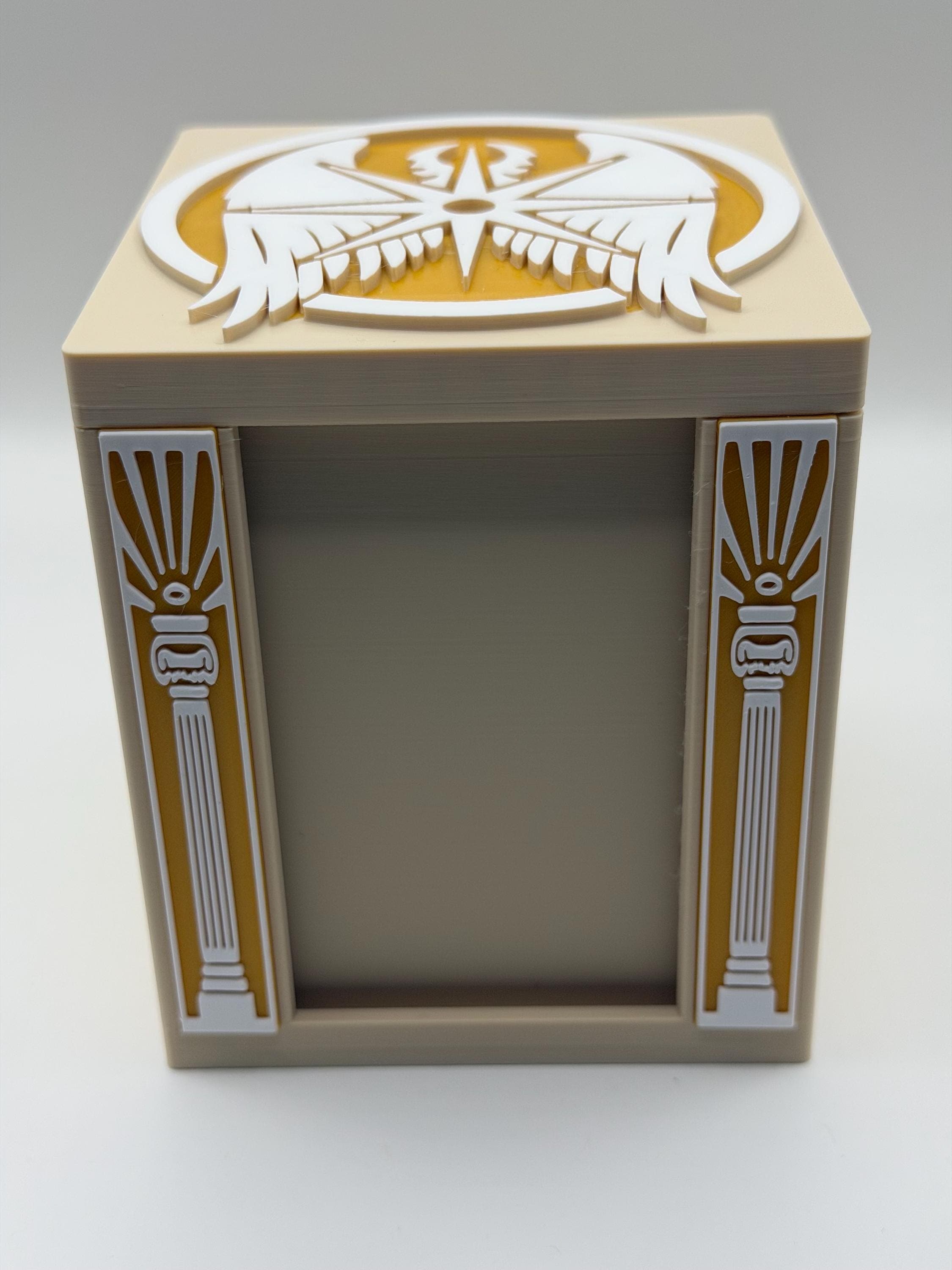 MTG EDH Deck Box | Angel Theme Deck Box  Commander Showcase Display Slot with Toploader | Magnetic Top Fantasy Gaming Cards Organizer - image 3