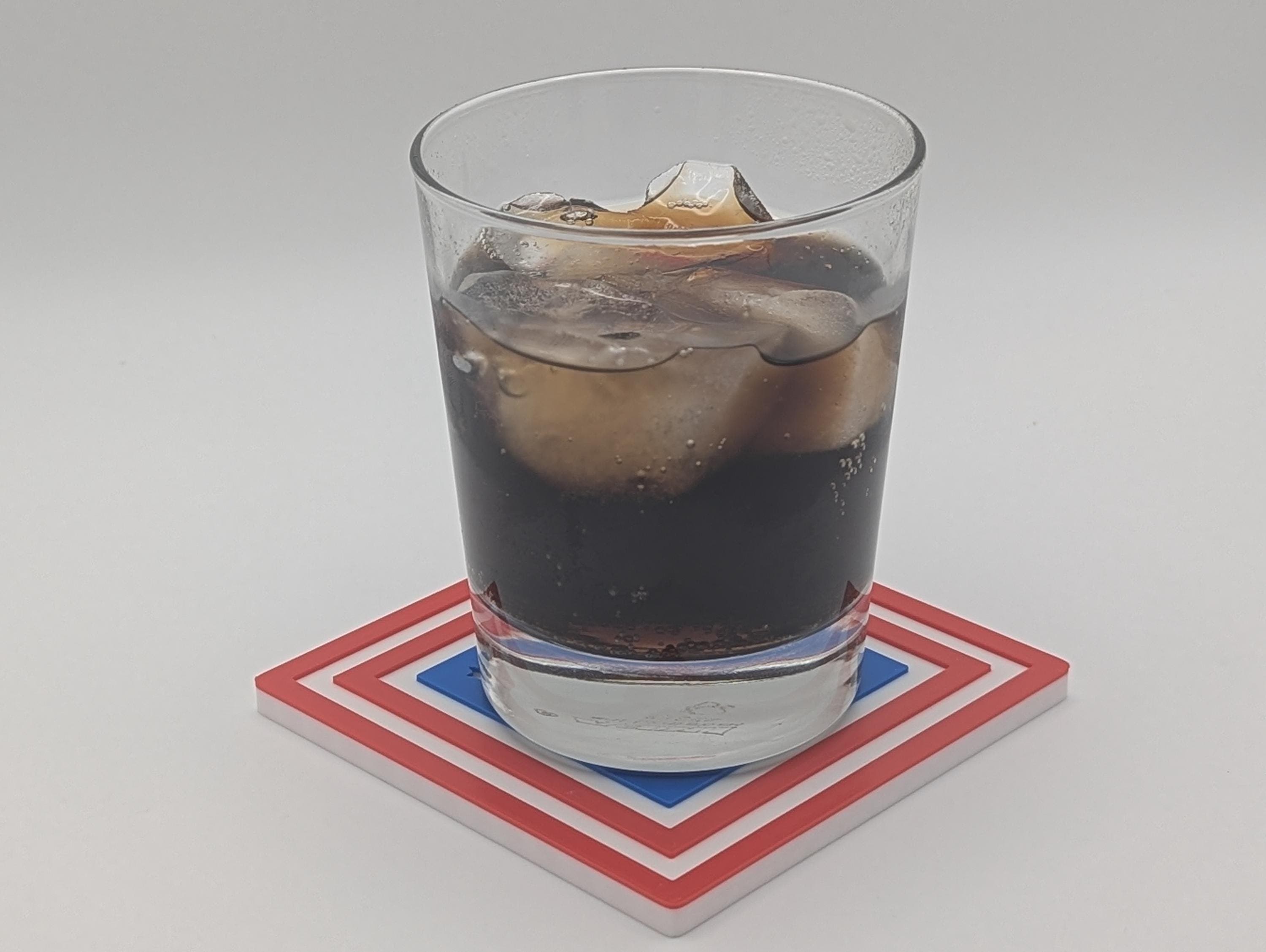 American Flag Coasters Set of 6 | USA Patriotic Drink Coasters | Fourth of July Decor | Hostess Gift | Red White Blue Home Decor - image 4