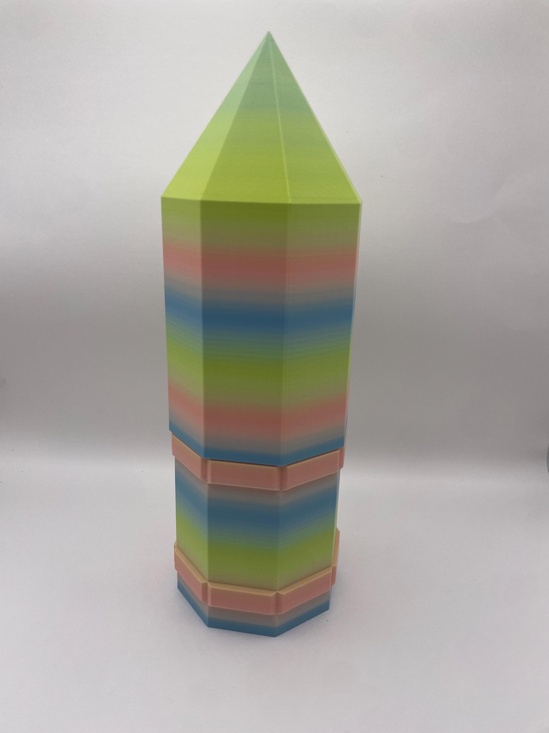 3D Printed Pastel Ombre Pencil Organizer: Montessori Desk Caddy - image 5