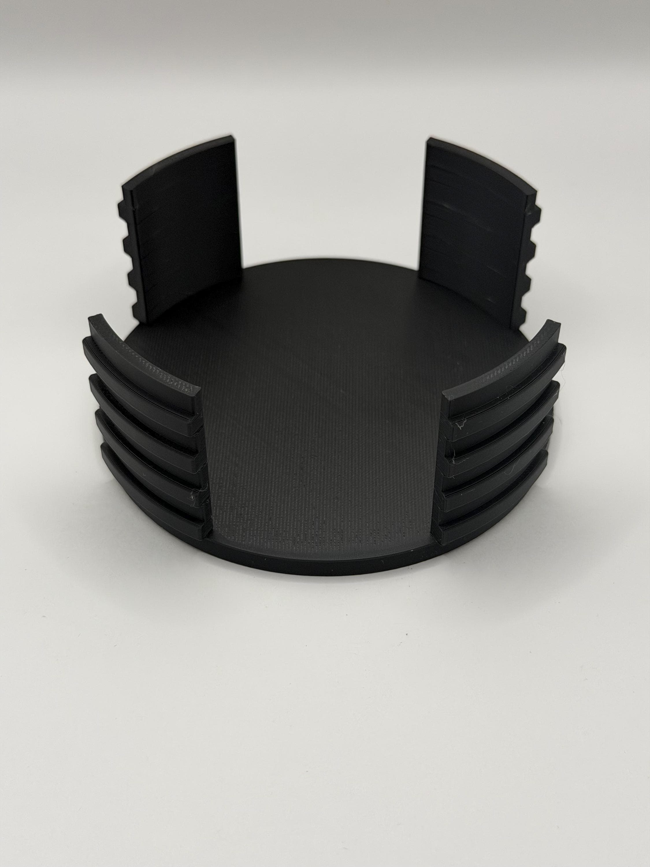 Modern Geometric Coasters 6 pc with Holder | Unique 3D Printed Housewarming Gift | Minimalist Modern Desk Decor | Drinkware Accessory - image 5