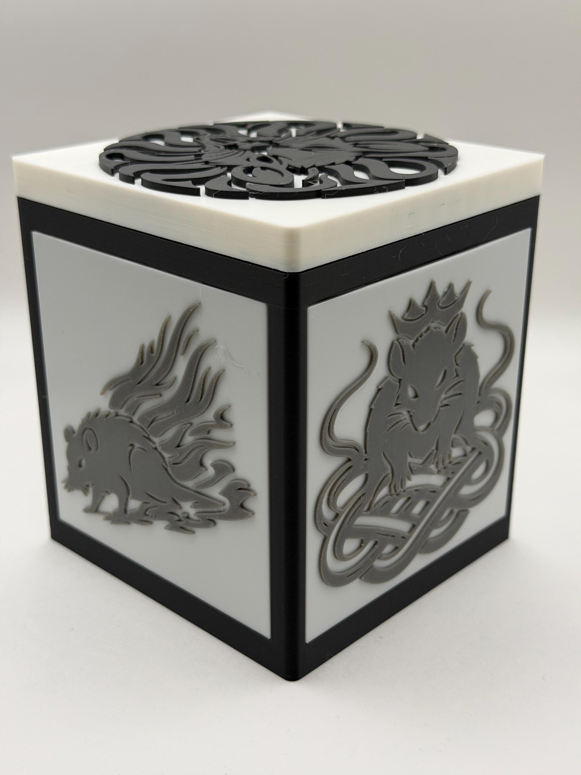 MTG EDH Deck Box | Rat Theme Deck Box  Commander Showcase Display Slot with Toploader | Magnetic Top Fantasy Gaming Cards Organizer - image 5