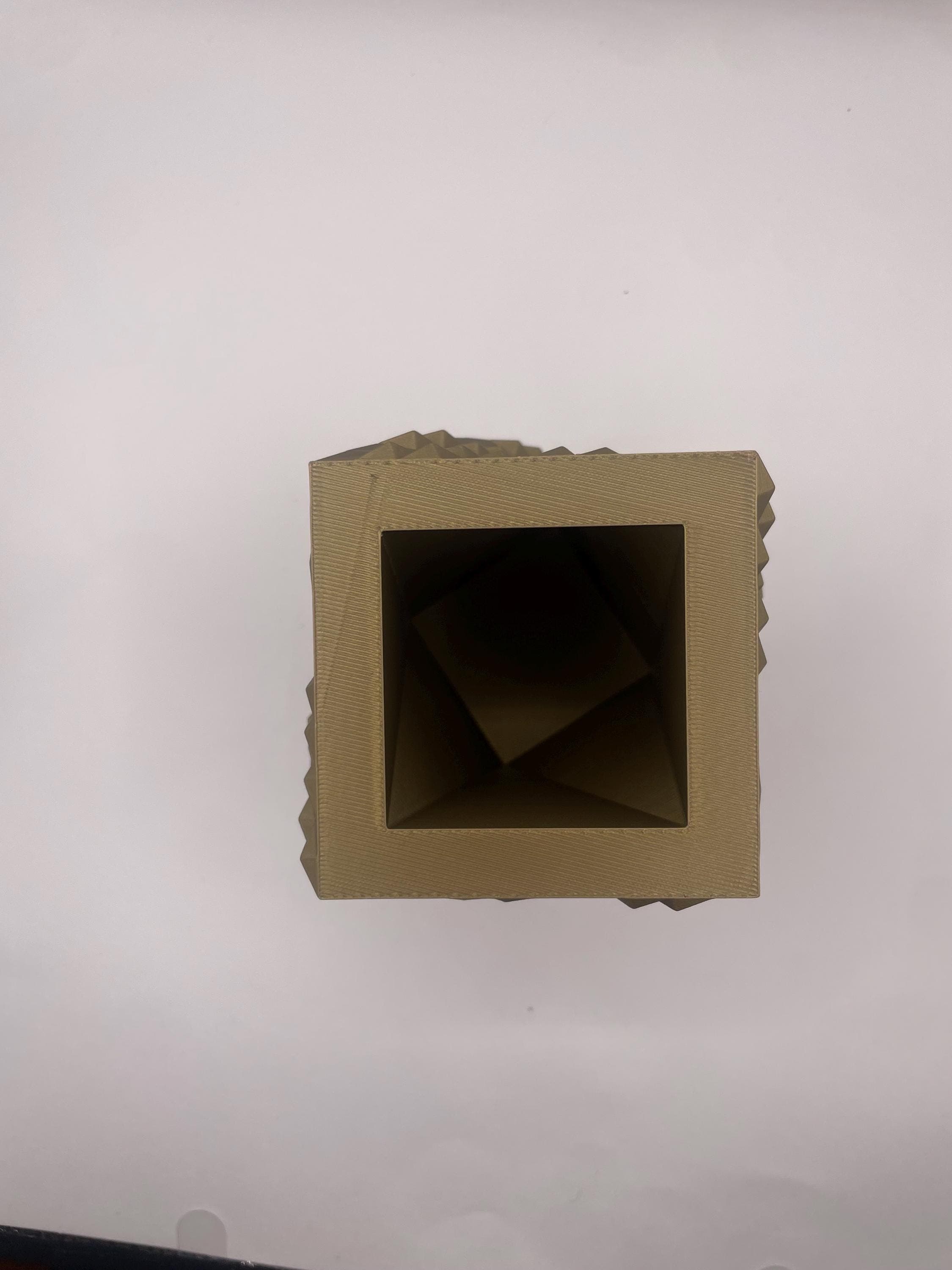 Geometric Desk Organizer | Textured Pen Holder | Twisted Planter | Office Decor | Unique Home Decor - image 5