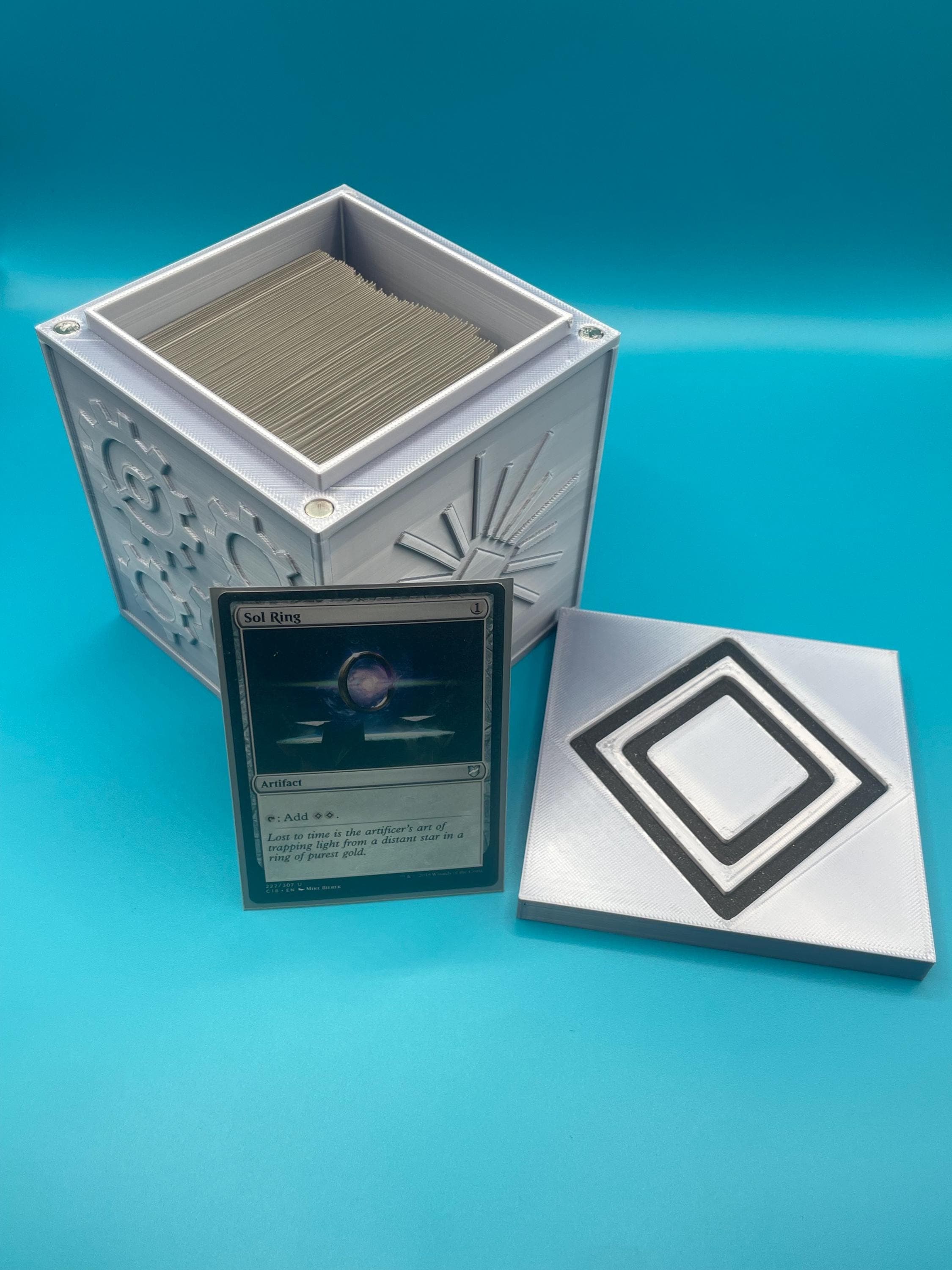 3D Printed MTG EDH Eldrazi Mana Deck Box, Artifacts Magnetic Box, Gaming Gift, Fantasy Tabletop Storage - image 4