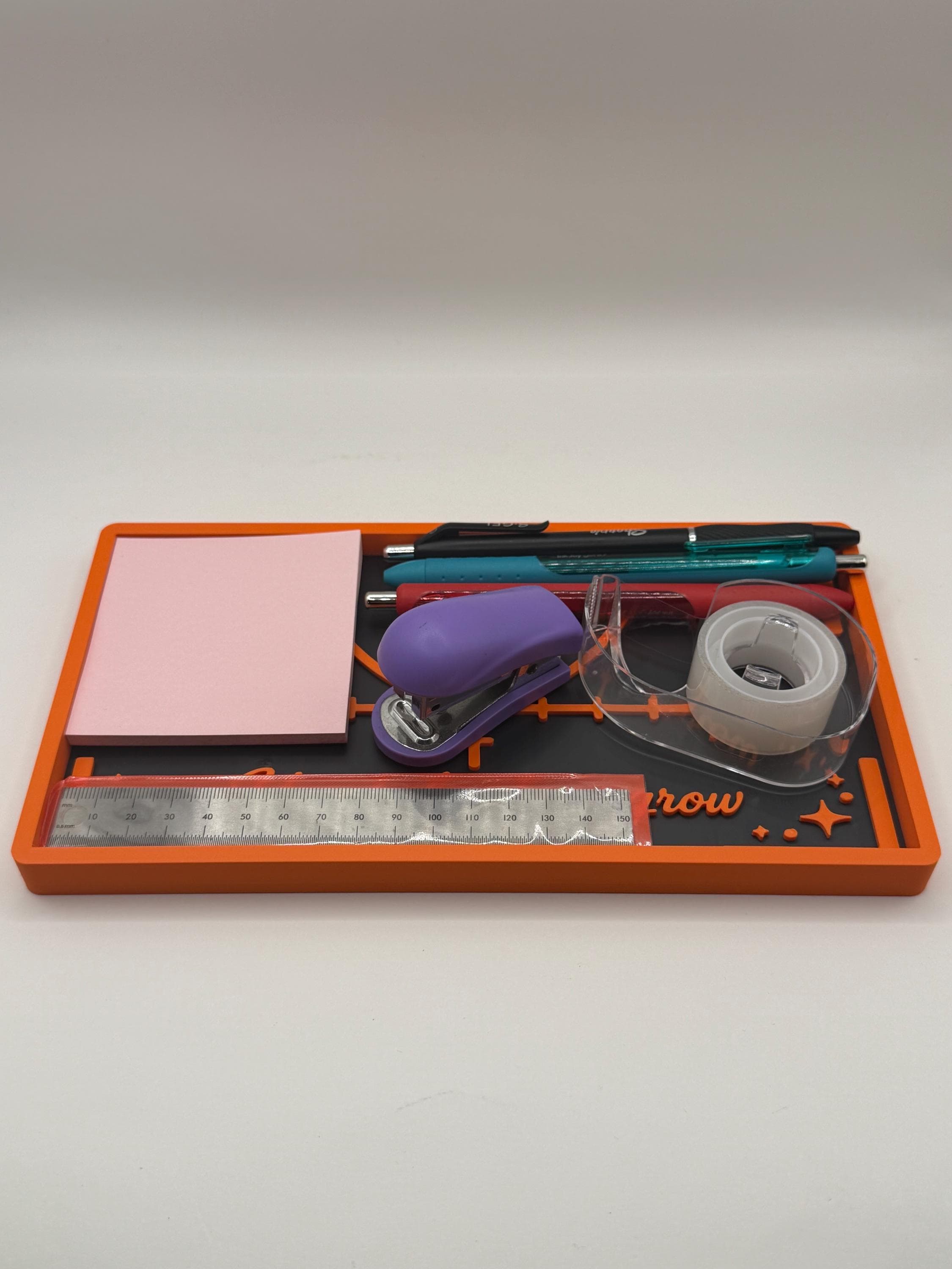 Math Teachers Desk Organizer Gift - 3D Printed Tray - Classroom Decor - STEM Teacher Gift - Graph Design - image 5