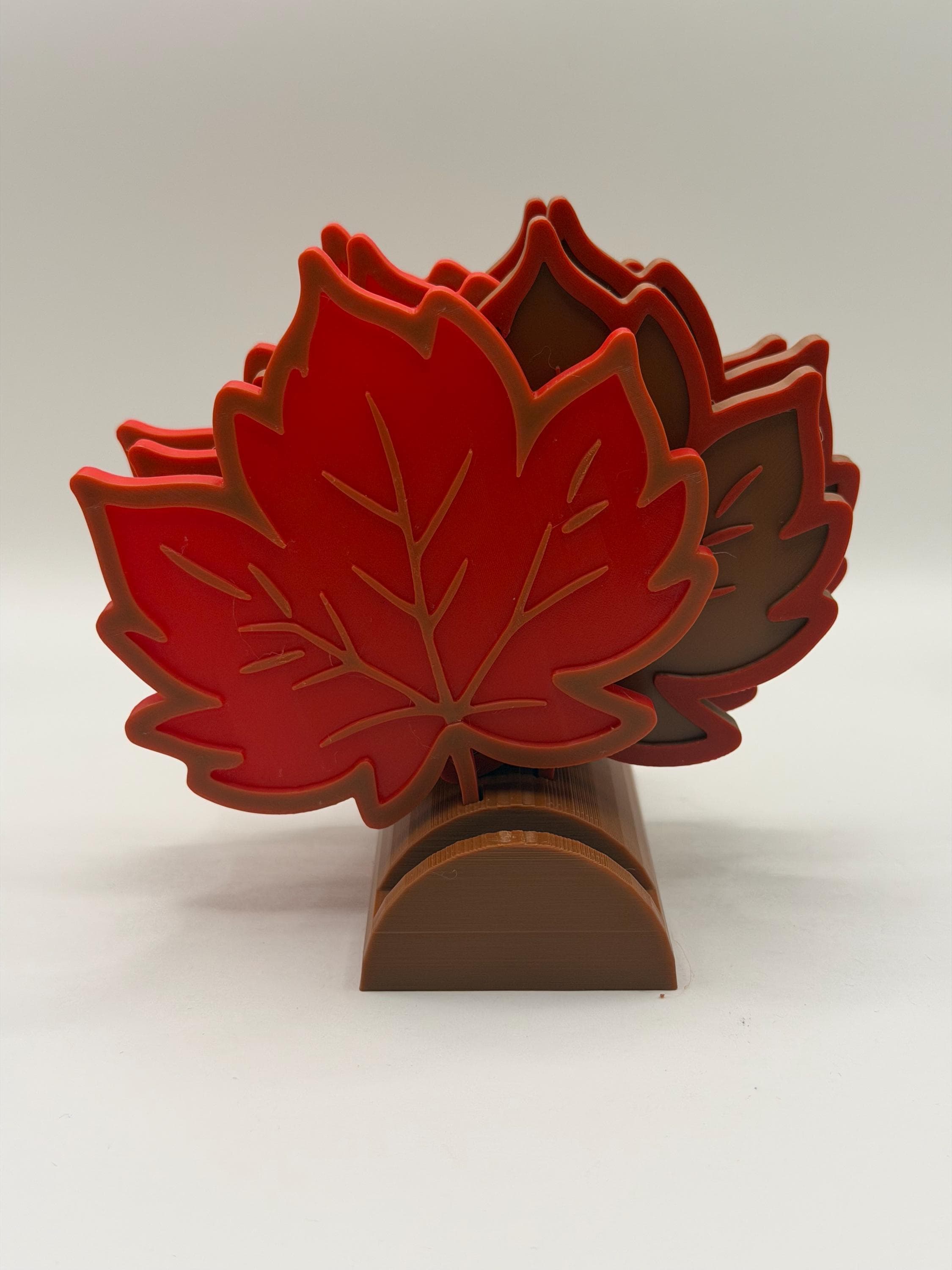 Fall Leaf Coasters | Autumn Decor | Maple Leaf Drink Coasters | 6 Piece Set | Rustic Fall Table Decor | Housewarming Gift - image 4