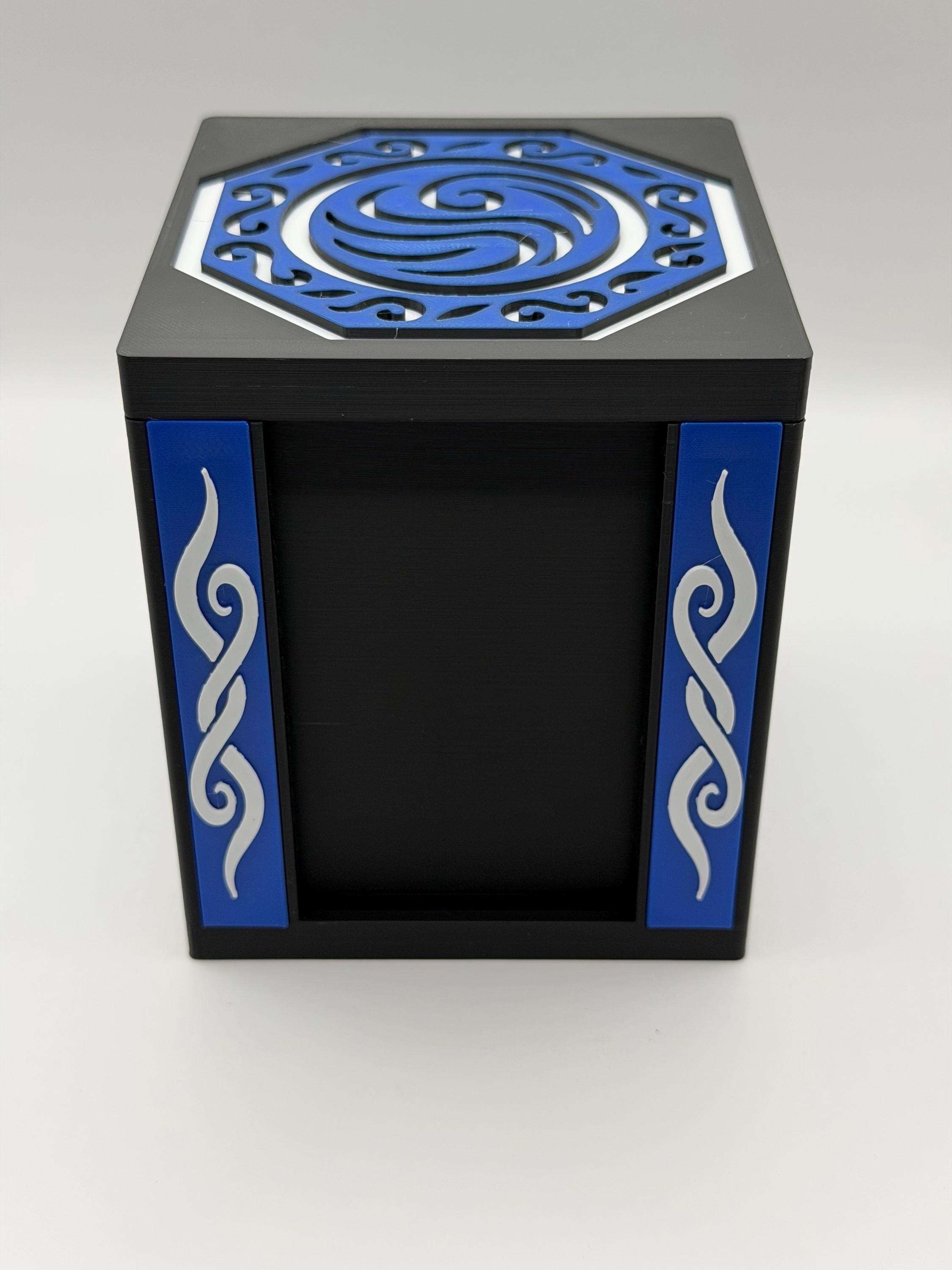 MTG EDH Air Elemental Theme Deck Box | TCG Commander Showcase Display Slot with Toploader | Magnetic Top Fantasy Gaming Cards Organizer - image 3