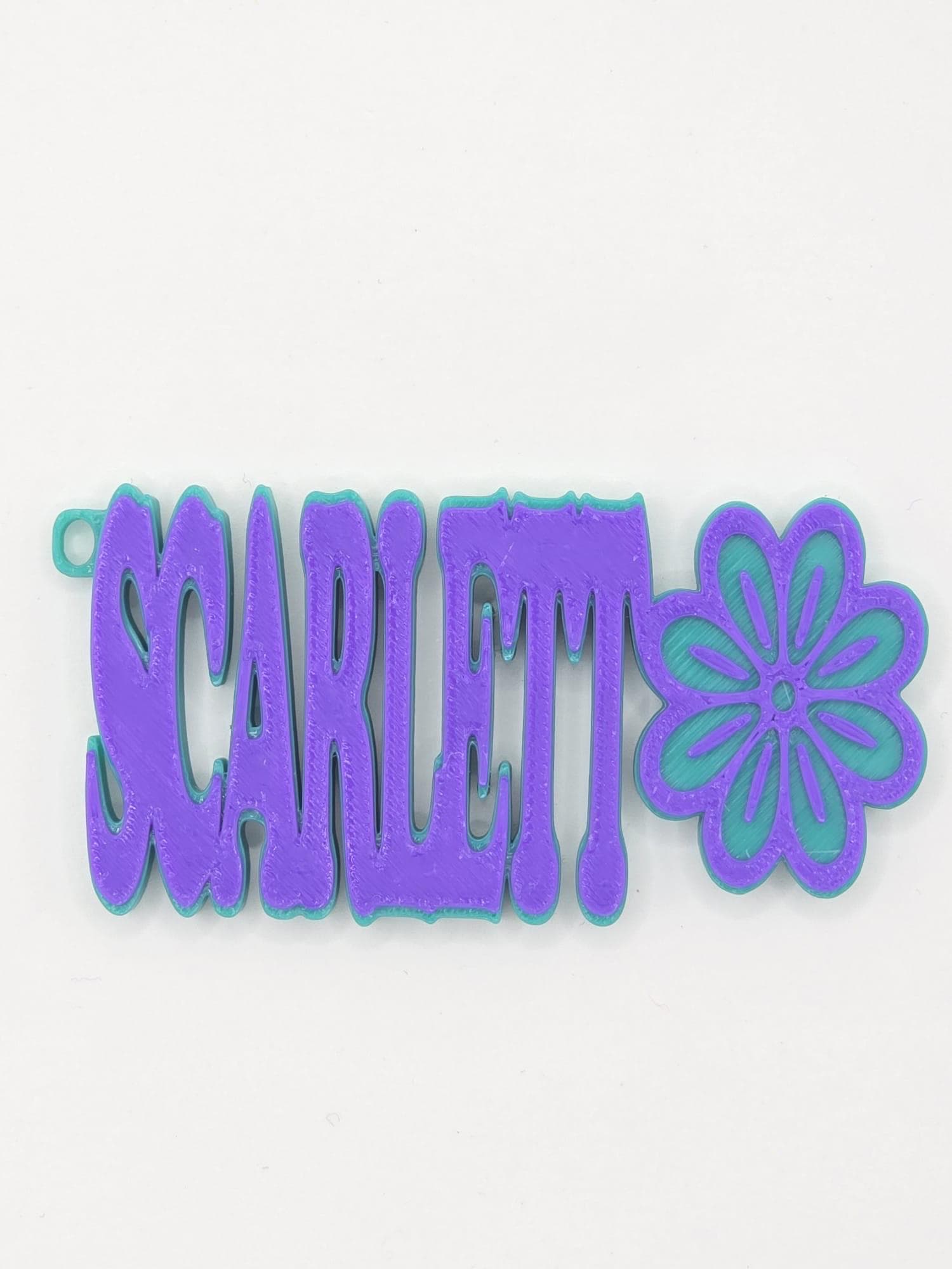 Custom Name Keychain with Flower | 3D Printed Personalized Keychain for Kids & Party Favors | Cute Name Tag Gift for Girls | Backpack Charm - image 5